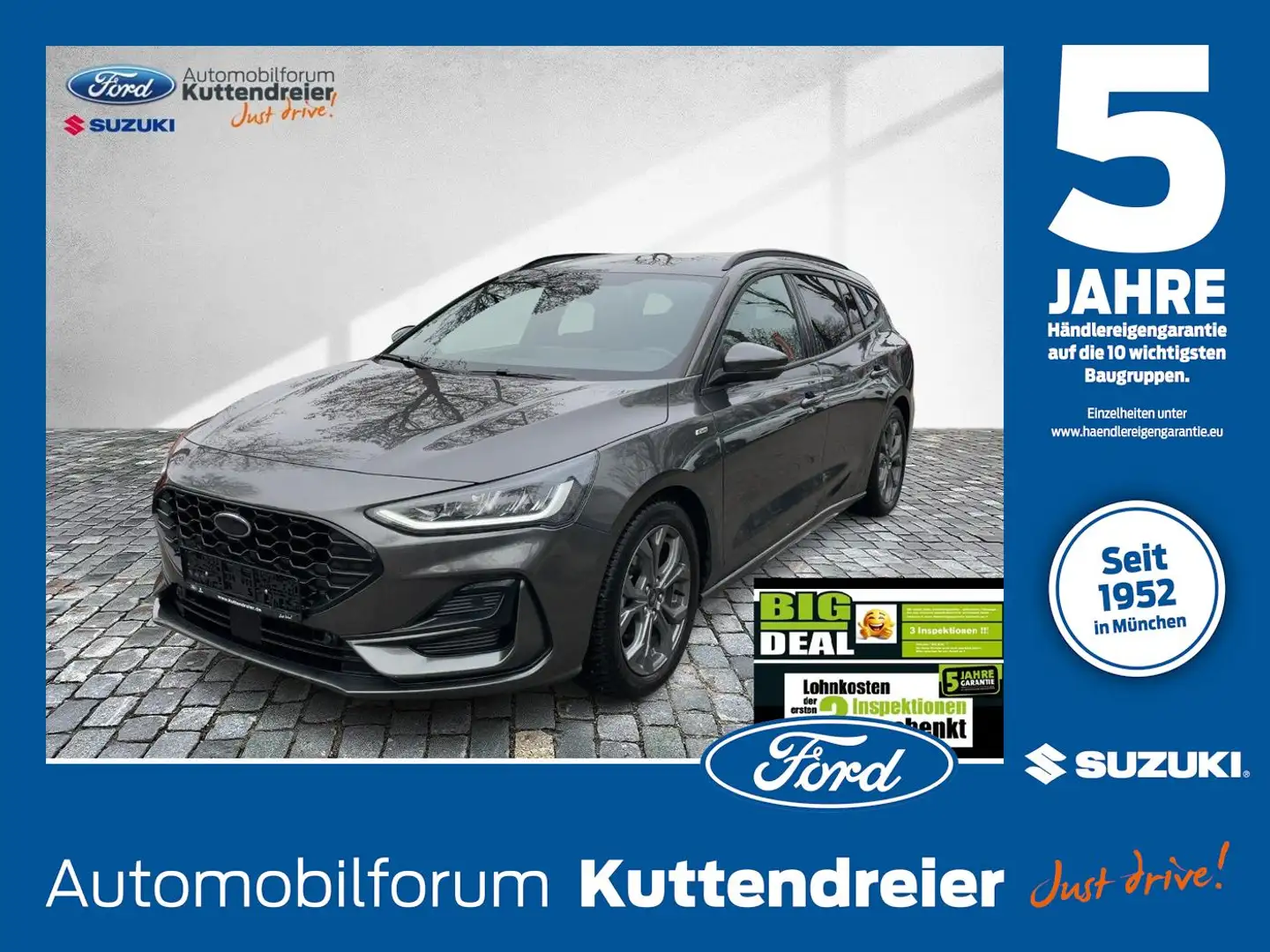 Ford Focus Turnier ST-Line Navi Kamera LED LHZ SHZ Gris - 1