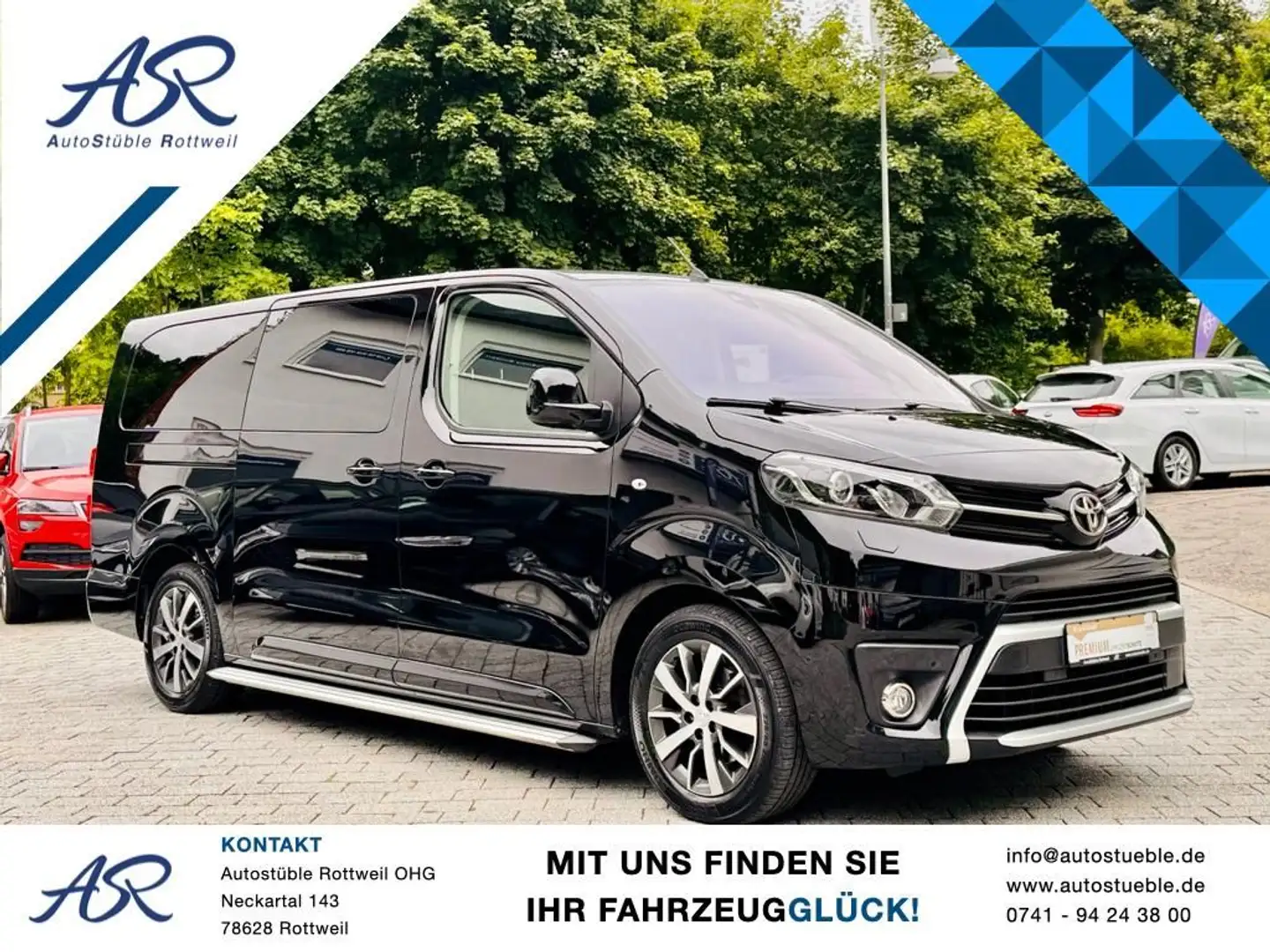 Toyota Proace Verso 2.0 D-4D L2 Executive Xenon Standh. Zwart - 1