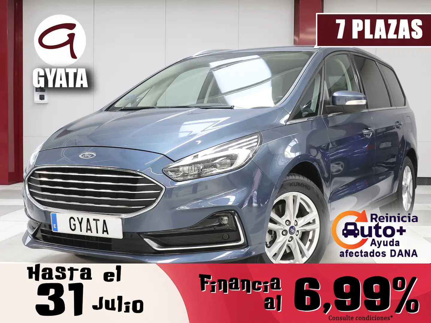 Ford Galaxy 2.5 Duratec FHEV Titanium 190 Синій - 1