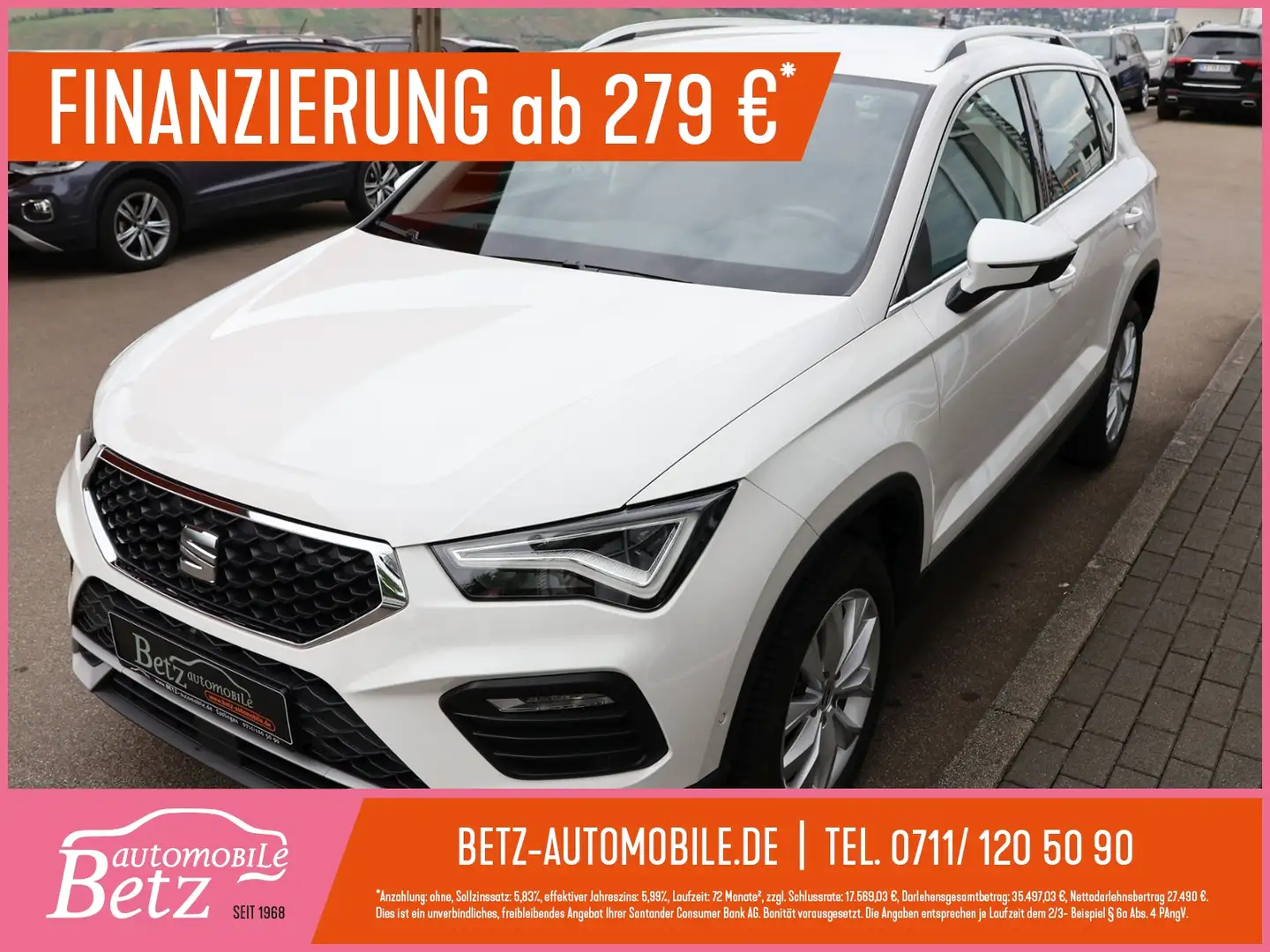 SEAT Ateca Style PDC RFK SHZ Virtual Blanc - 1