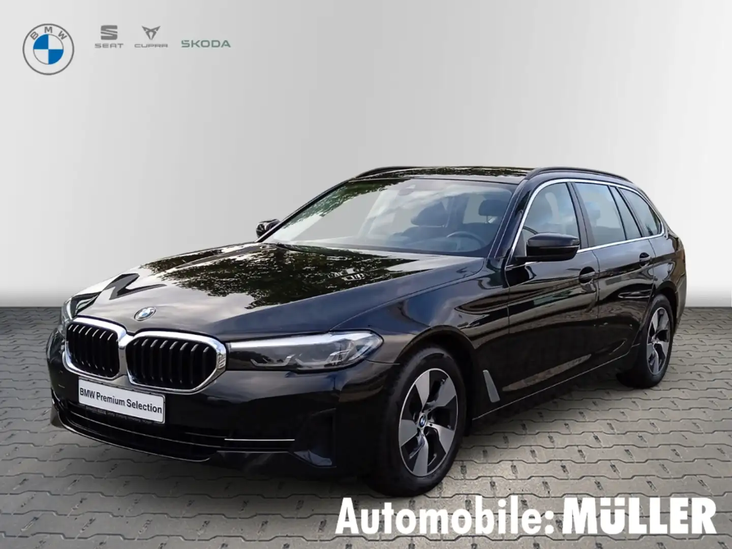 BMW 520 d Touring Mild-Hybrid+HUD+ACC+Hifi+PARK-ASSISTENT Schwarz - 1