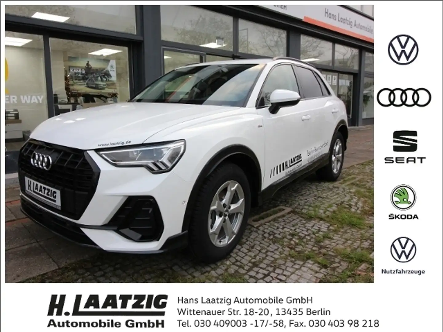 Audi Q3 35 TDI quattro S line Navi Pano Virtual Blanc - 1