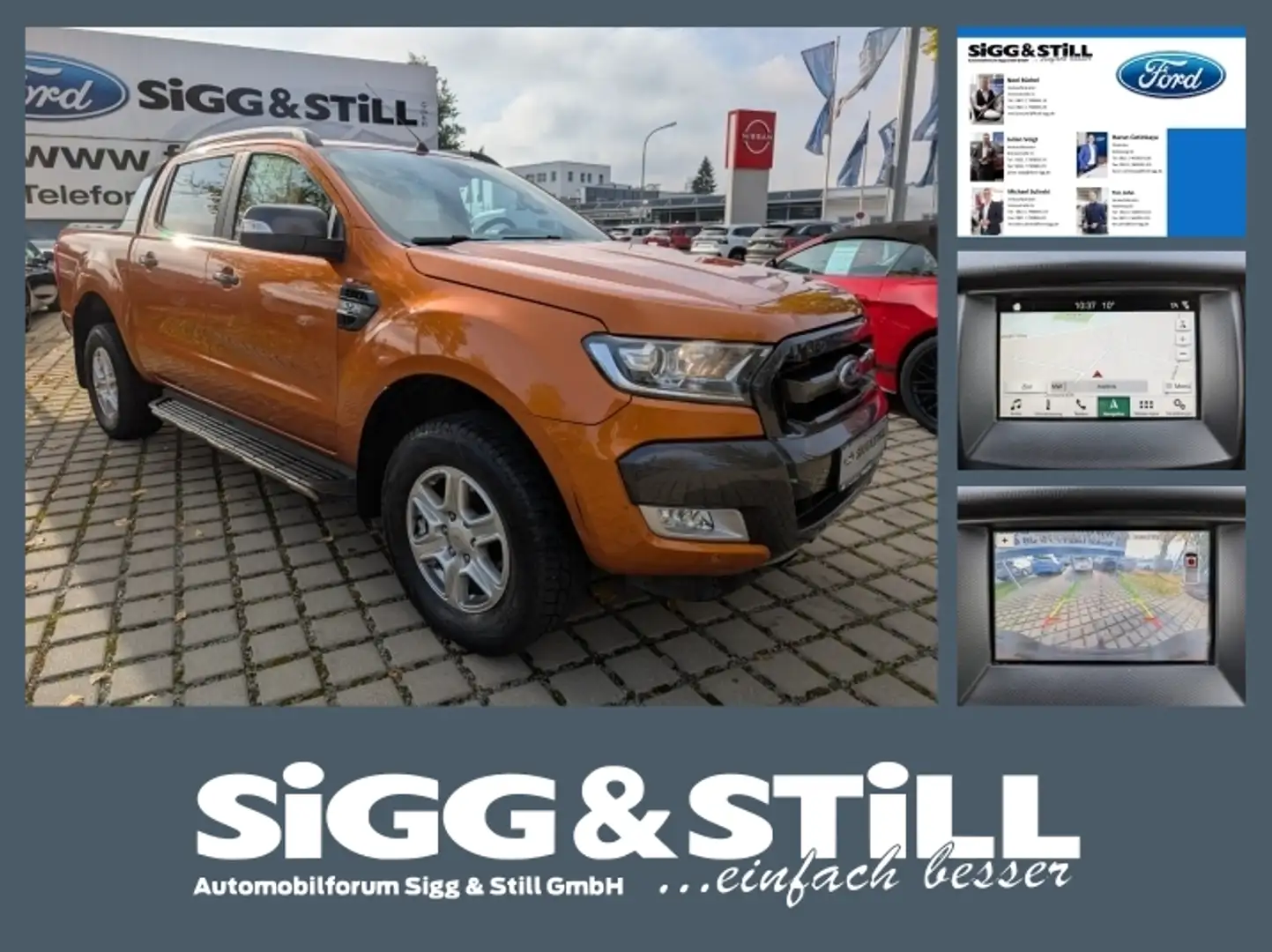 Ford Ranger 3.2 TDCi Wildtrak DOKA AHK*NAVI*SHZ*PDC*CAM Oranje - 1