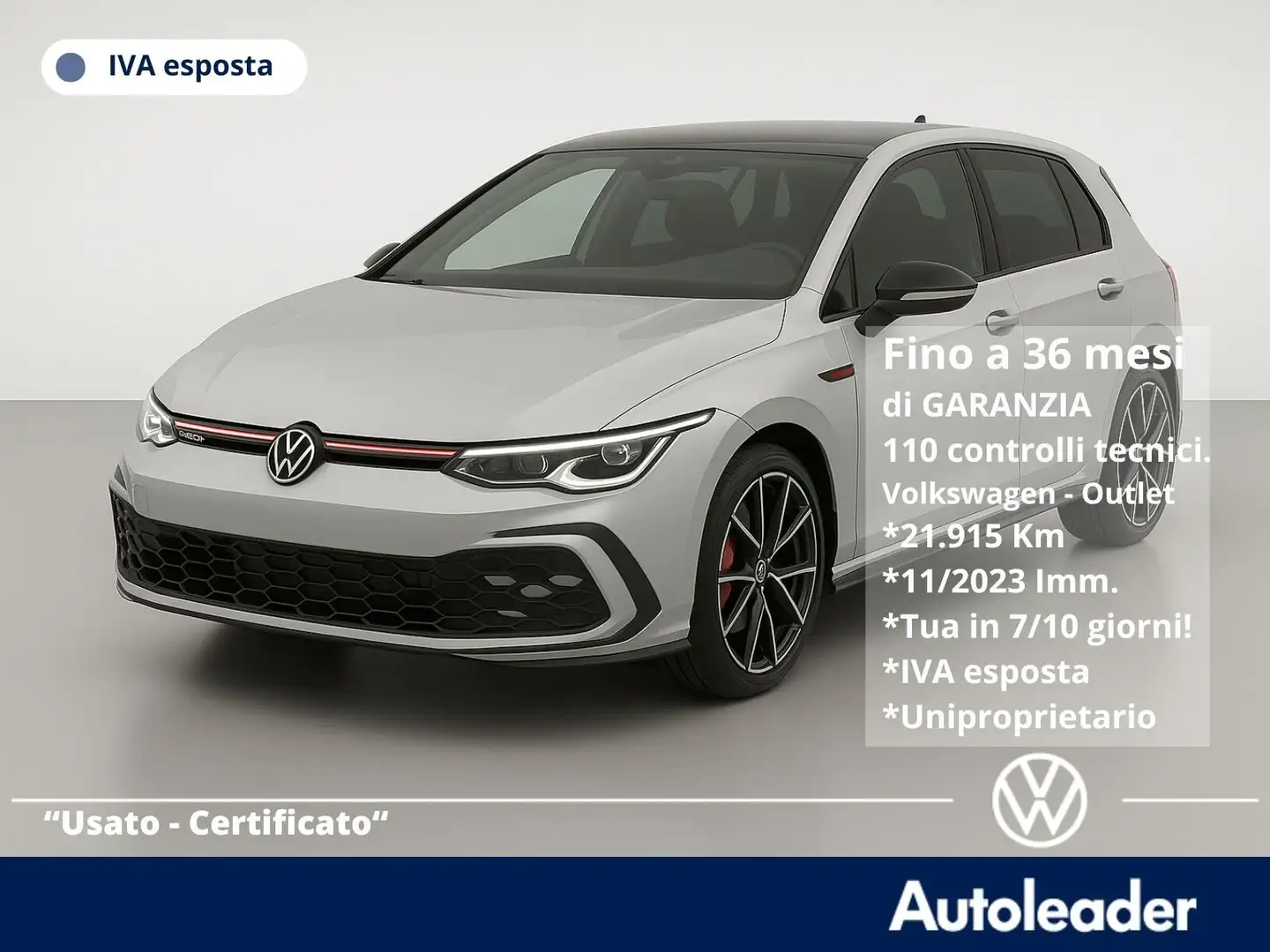 Volkswagen Golf GTI Golf 2.0 TSI GTI DSG SOLI 22mila Km Blanc - 1