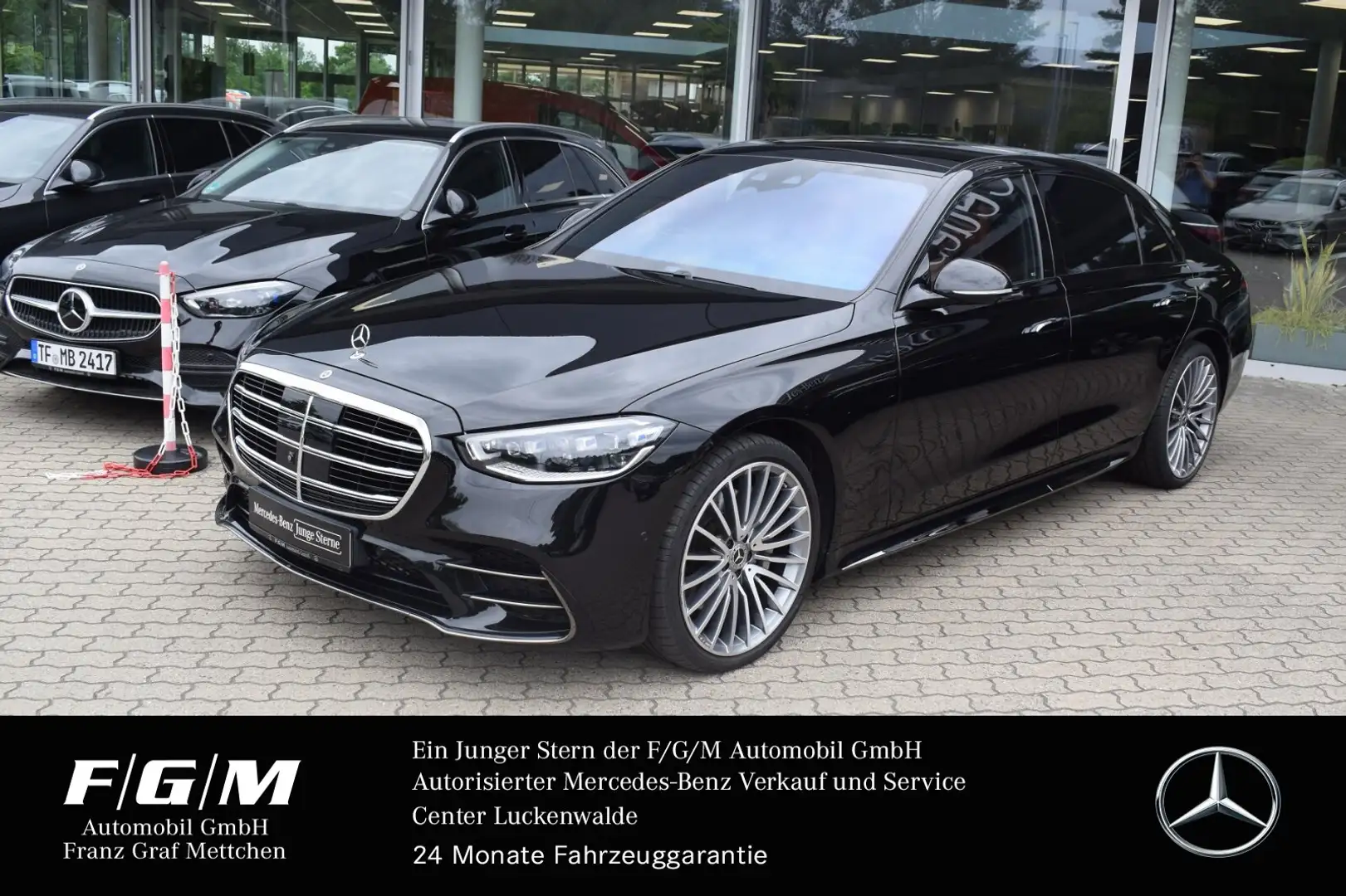 Mercedes-Benz S 580 S 580 4M lang AMG/Pano/Standhz/HuD/KeyGo/Burmest Schwarz - 1
