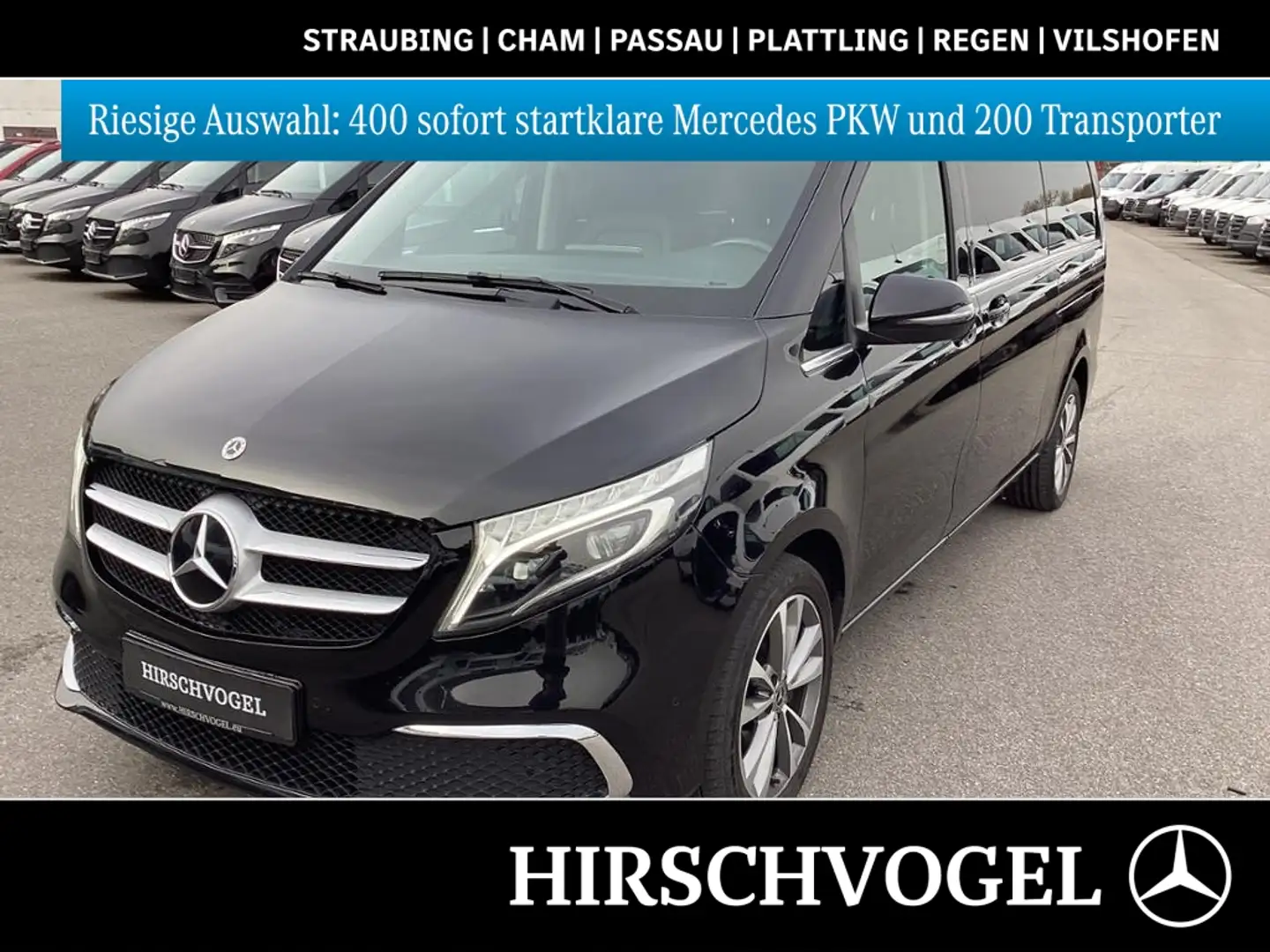 Mercedes-Benz V 250 d AVANTGARDE XXL 8-Sitzer 2xTüren+2xKlima Schwarz - 1