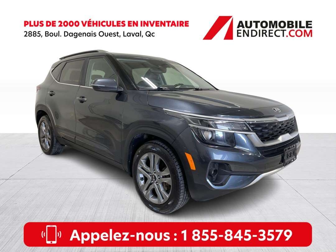 2021 Kia Seltos EX AWD Mags Cuir Toit Sièges Chauffants Caméra
