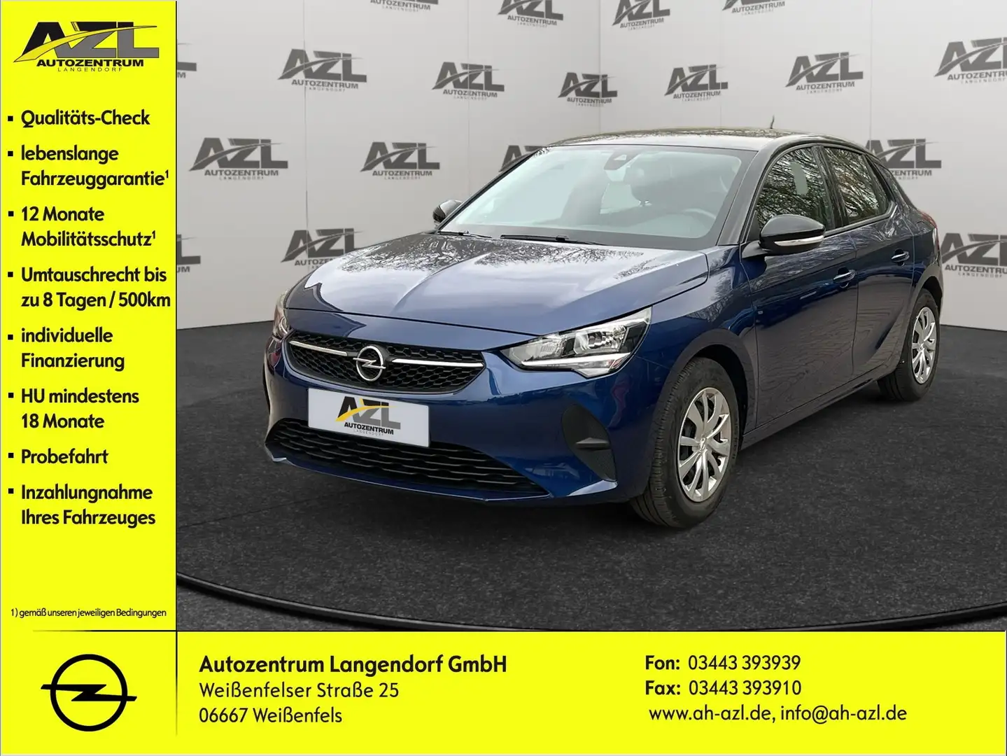 Opel Corsa Edition | Kamera | Sitz- und Lenkradheizung Azul - 1