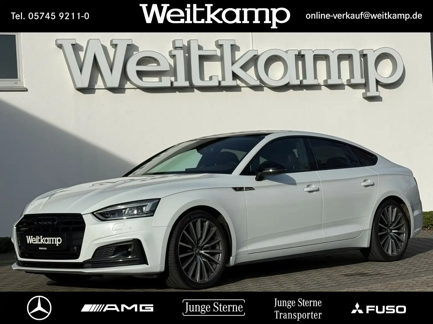 Audi A5 A5 Sportback 2.0 TFSI S-Line+Pano+Matrix+Head-Up Blanc - 1