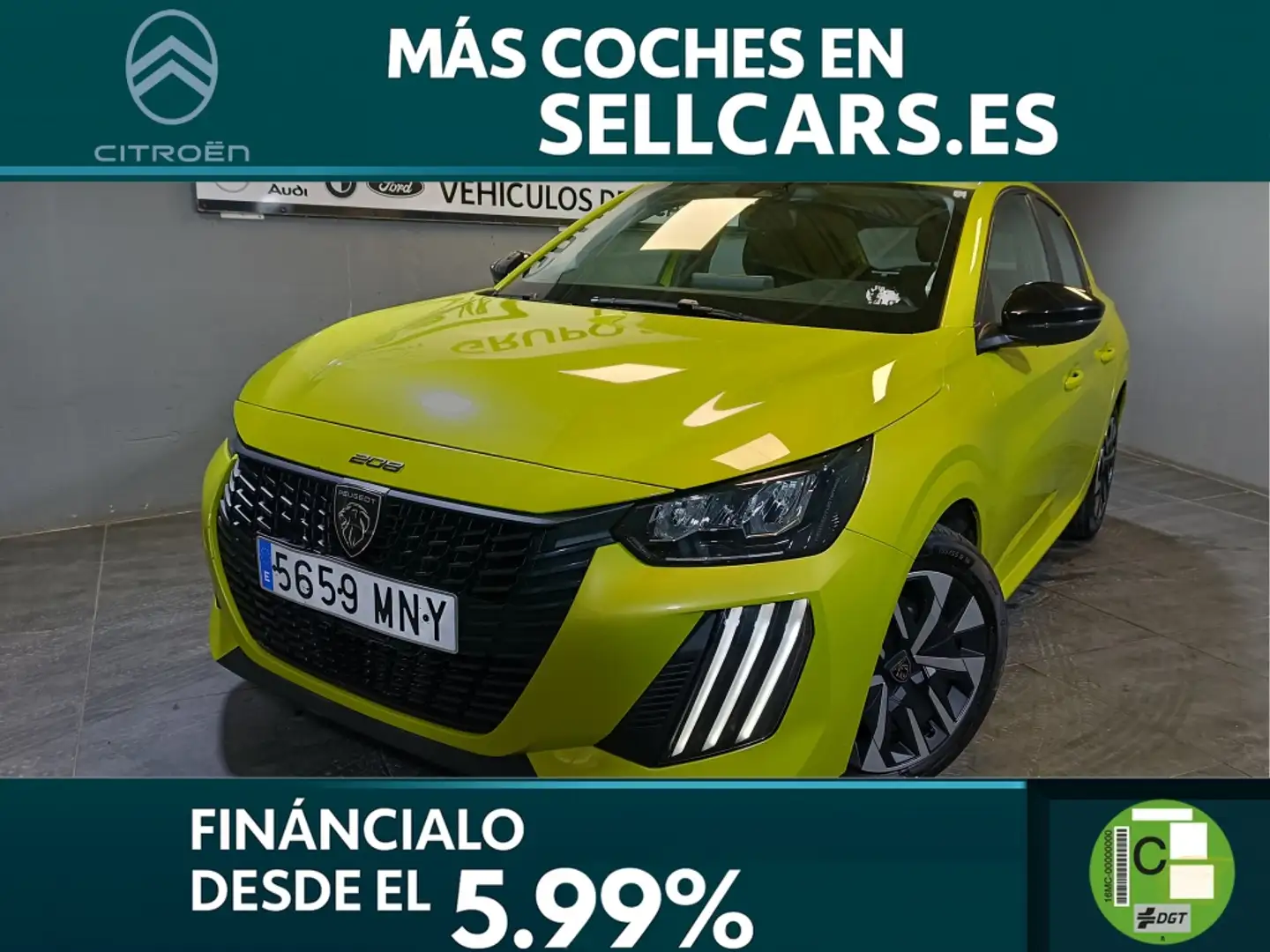 Peugeot 208 1.2 Puretech S&S Active 100 Verde - 1