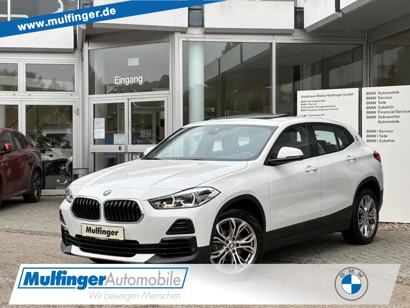 BMW X2 s18i Sports.Navi HiFi PanoDach LED ParkAs.18" Bianco - 1
