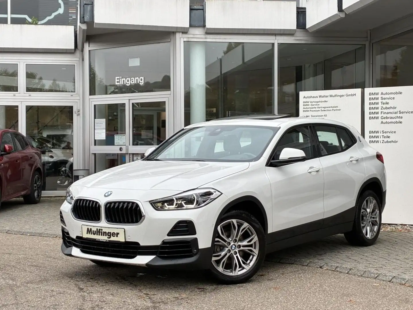 BMW X2 s18i Sports.Navi HiFi PanoDach LED ParkAs.18" Bianco - 2