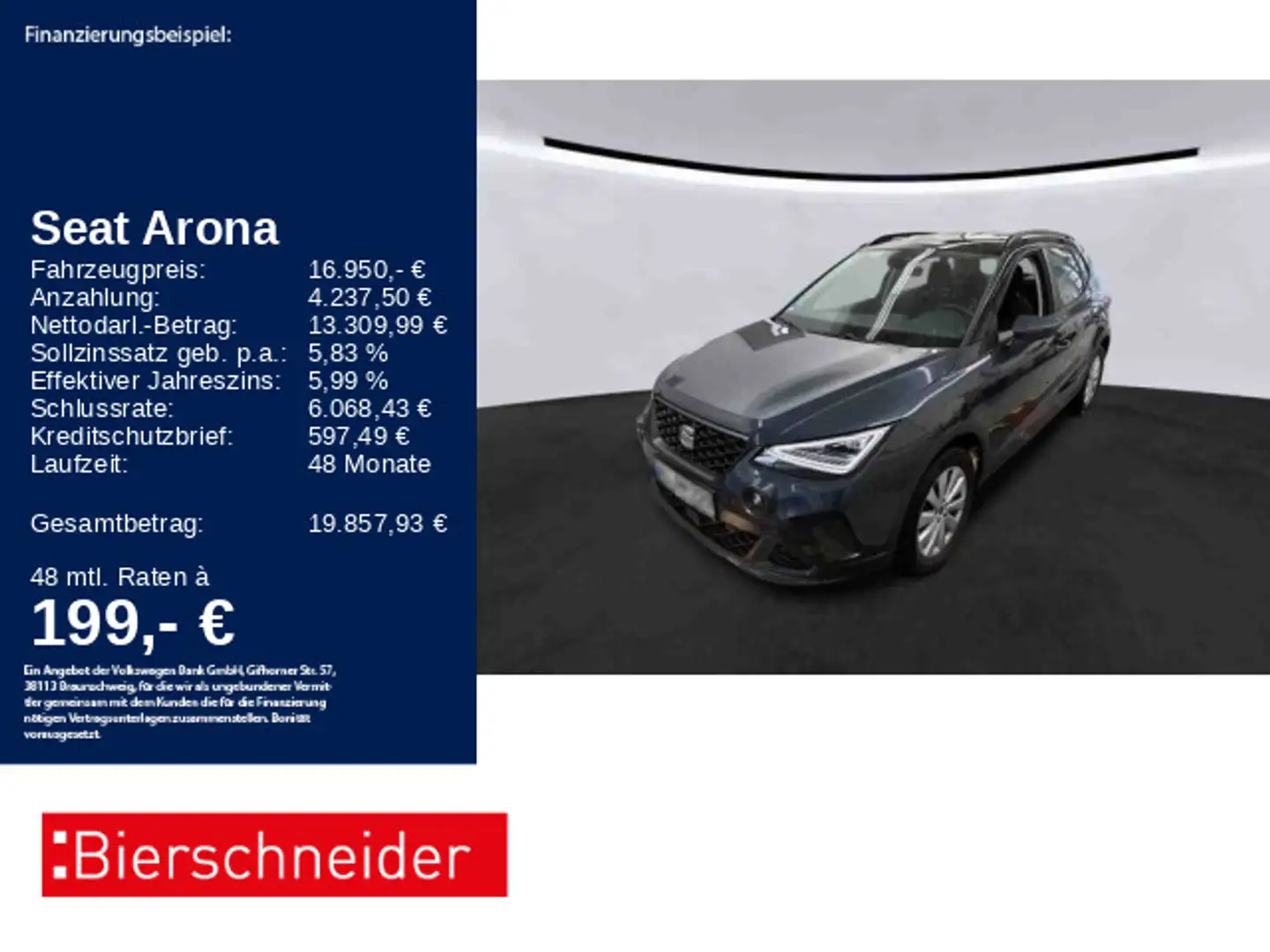 SEAT Arona 1.0 TSI Style Beats LED BEATS SHZ CAM Grigio - 1