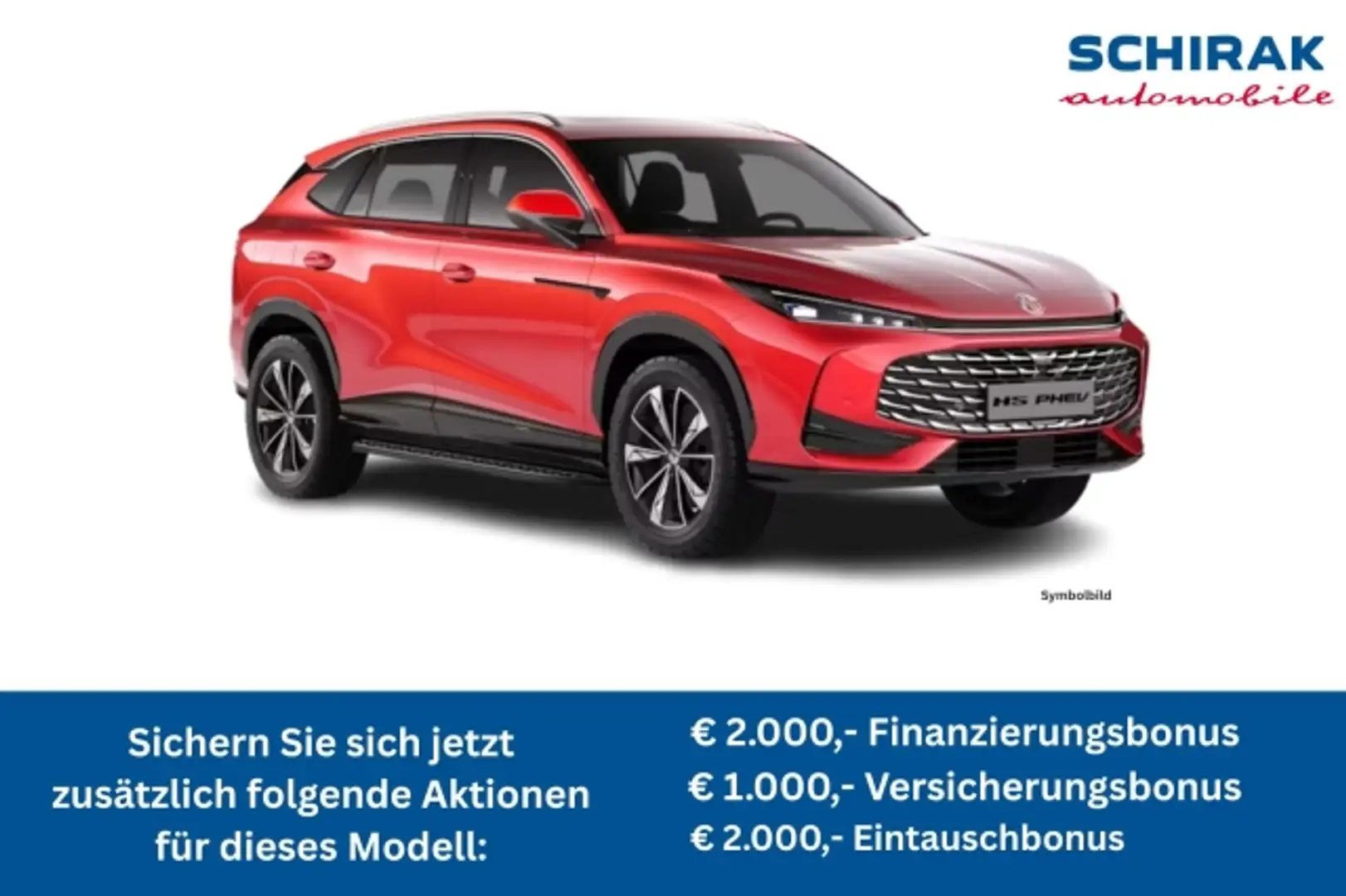 MG HS PHEV+ Luxury Lenkerauskunft Rot - 1