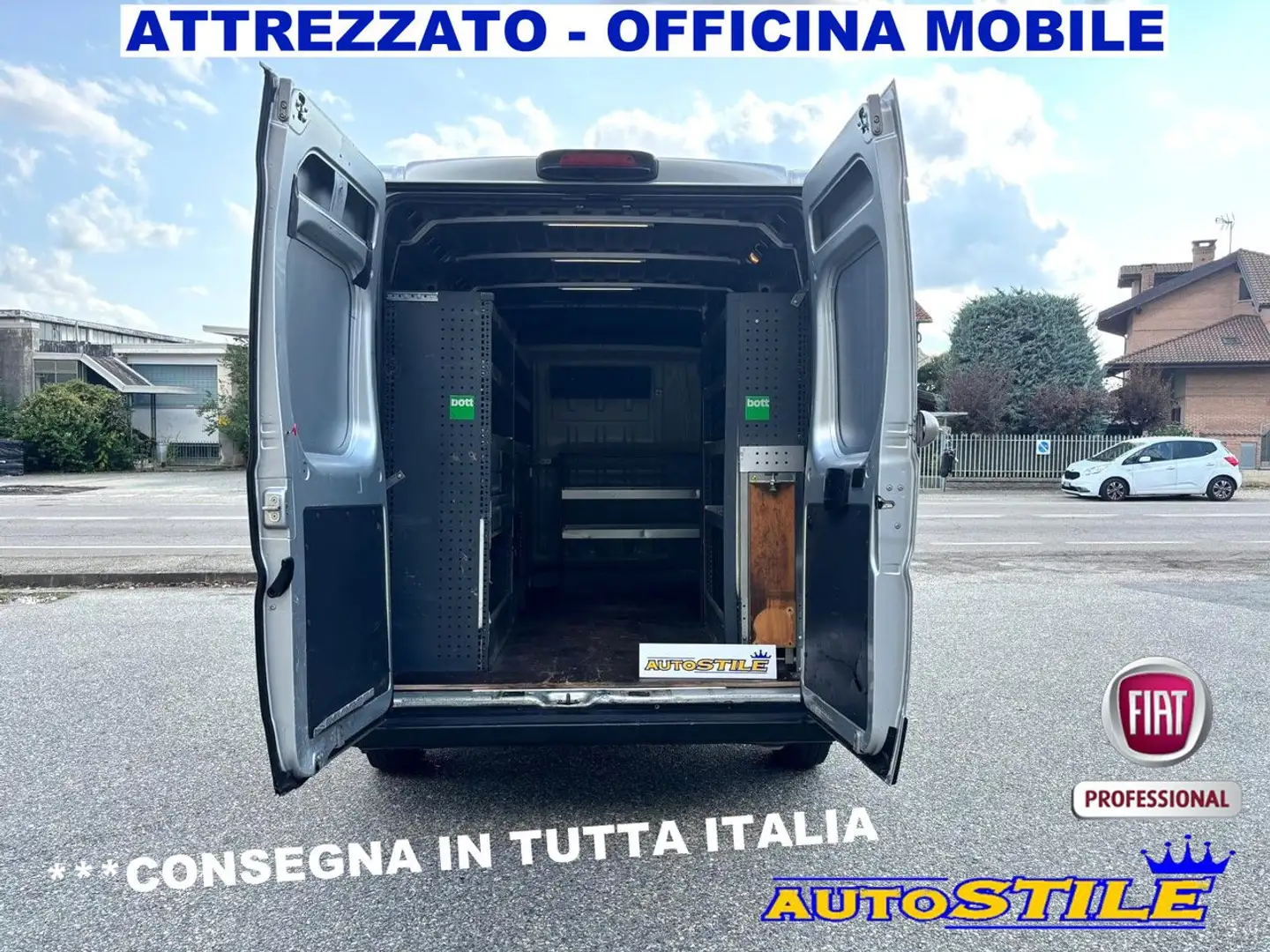 Fiat Ducato M-Jet 130cv OFFICINA MOBILE PASSO MEDIO TETTO ALTO Argent - 1
