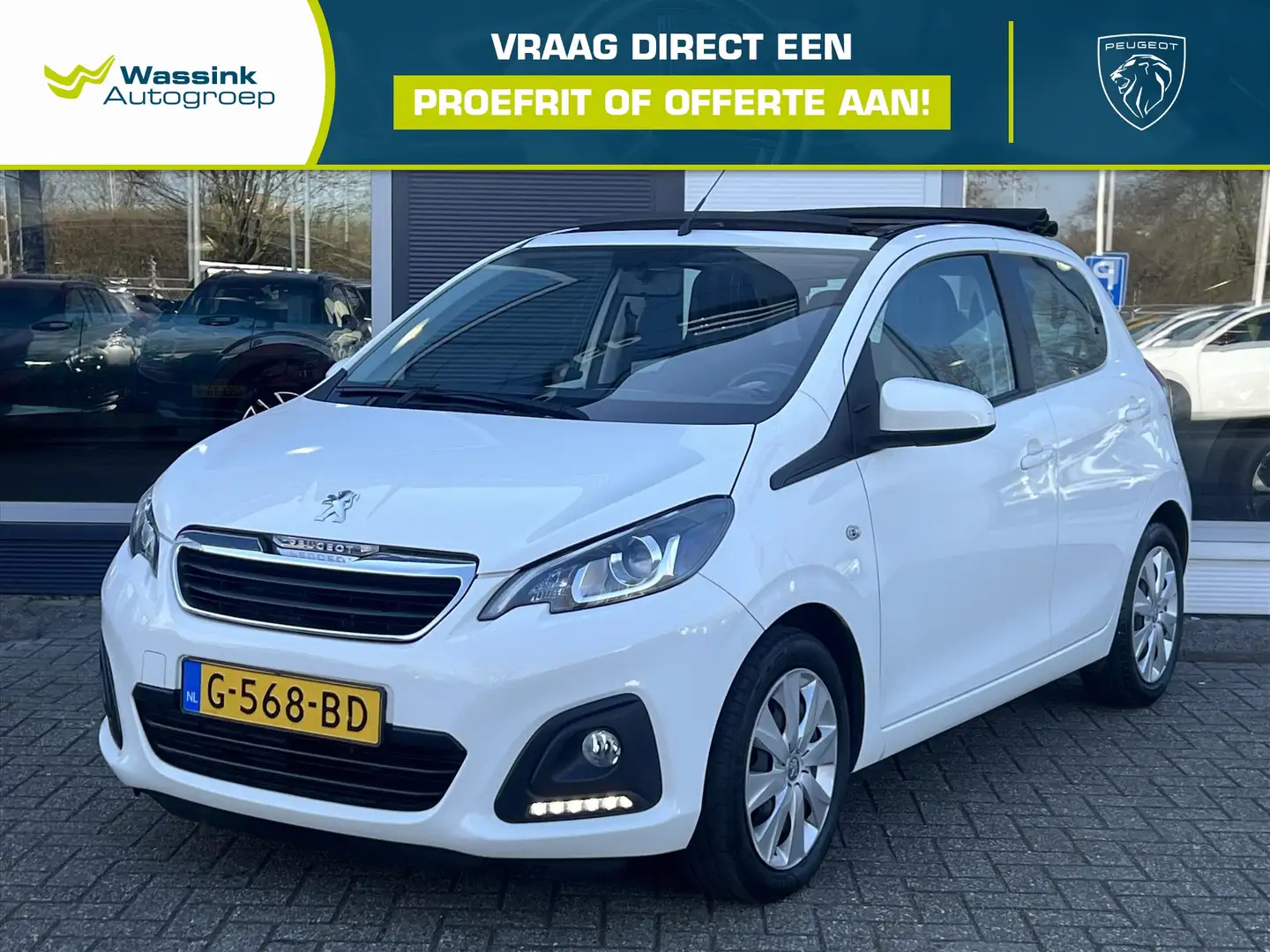 Peugeot 108 1.0 e-VTi 72pk 5D TOP! Active | Camera | Airco | A Weiß - 2