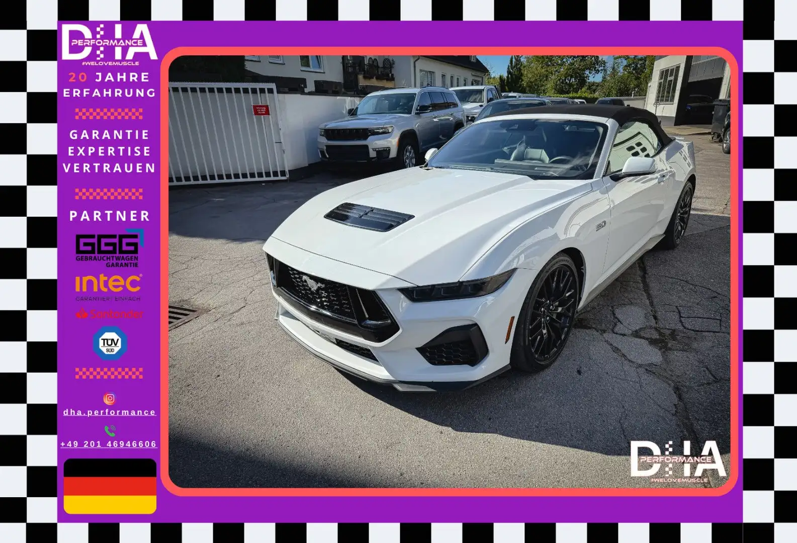 Ford Mustang 5.0 GT PREMIUM*LED*BREMBO*CARPLAY*2024 Weiß - 1