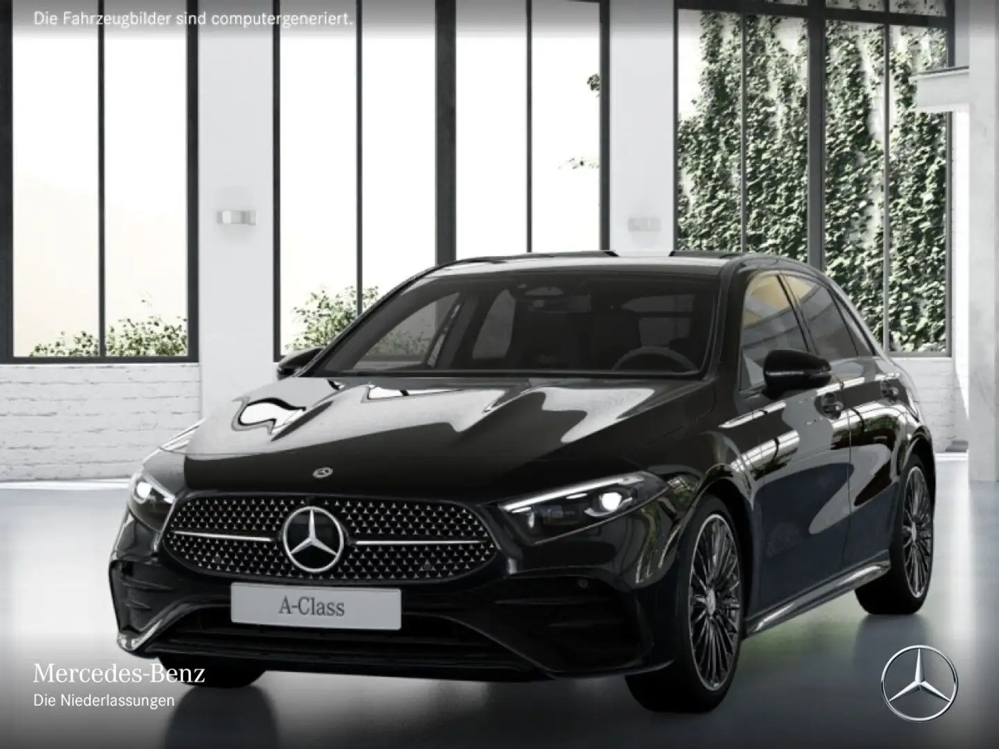 Mercedes-Benz A 200 AMG+NIGHT+PANO+MULTIBEAM+KAMERA+TOTW+7G Zwart - 2