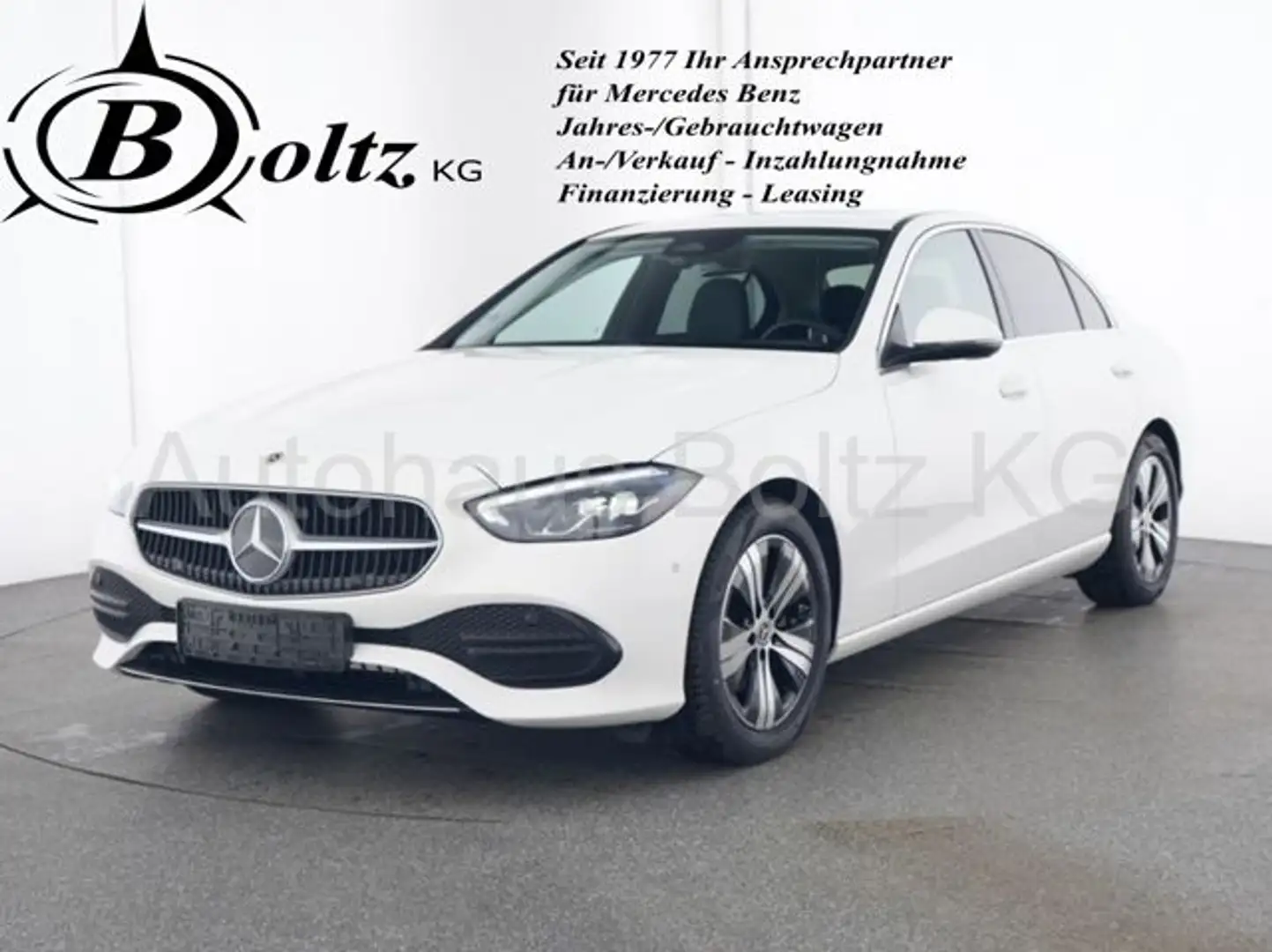 Mercedes-Benz C 180 ENp 56600 Avantgarde Adv. SHD AHK Totw. Blanco - 1