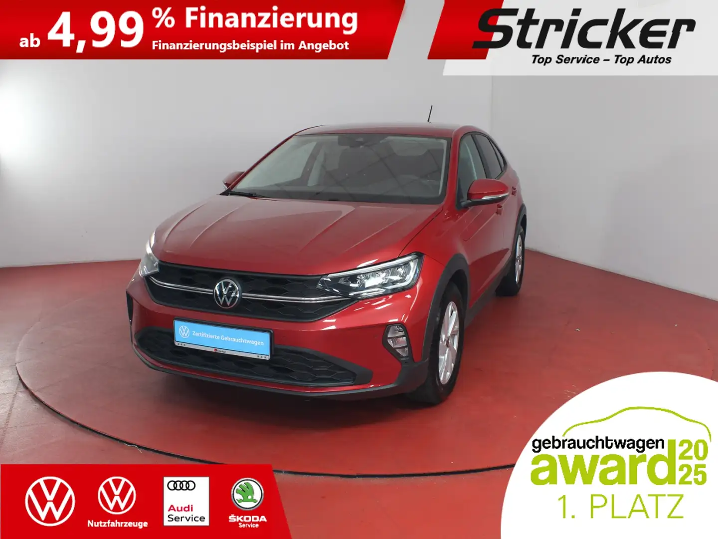 Volkswagen Taigo 1.0 TSI 201,-ohne Anzahlung Sitzheizung Einparkhi Червоний - 1