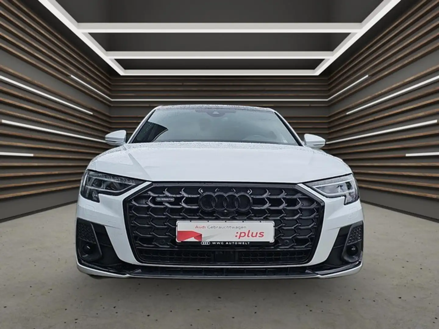 Audi A8 50 TDI qu Tiptr. Matrix Pano Standheizung Blanc - 2