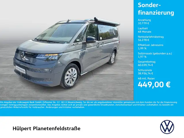 Volkswagen T7 California HYBRID Beach Tour 4M Navi StHZ 360°
