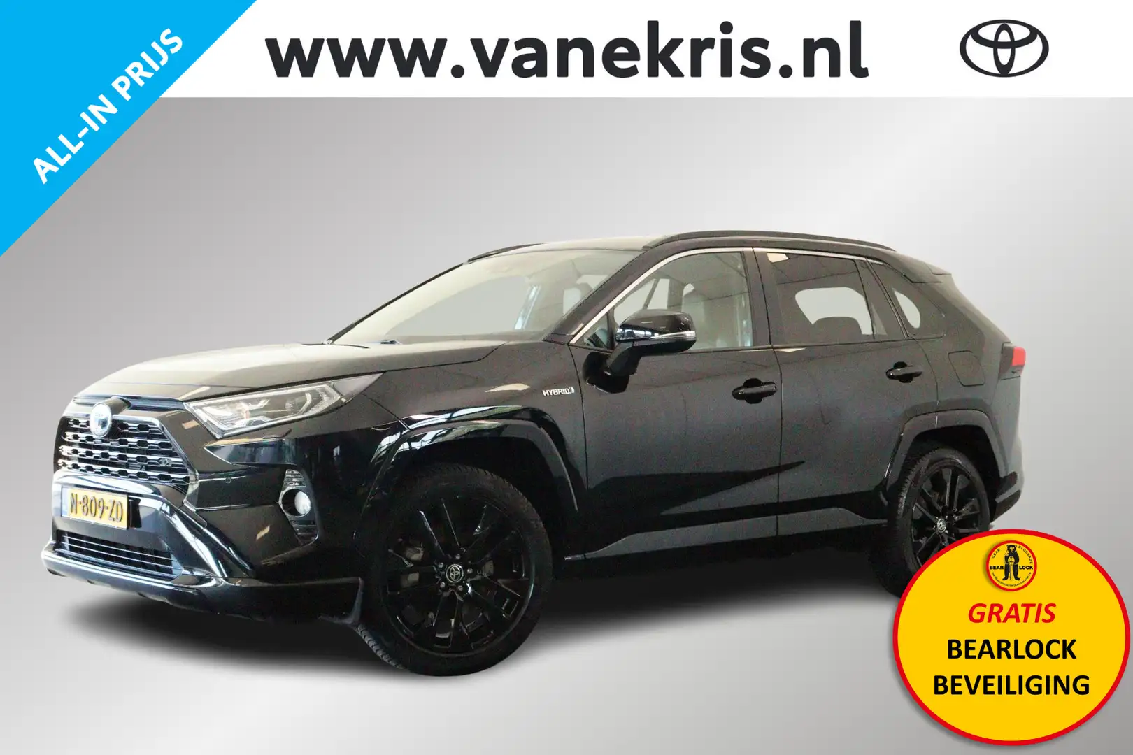 Toyota RAV 4 2.5 Hybrid AWD Black Edition, Trekhaak , Innovatio Schwarz - 1