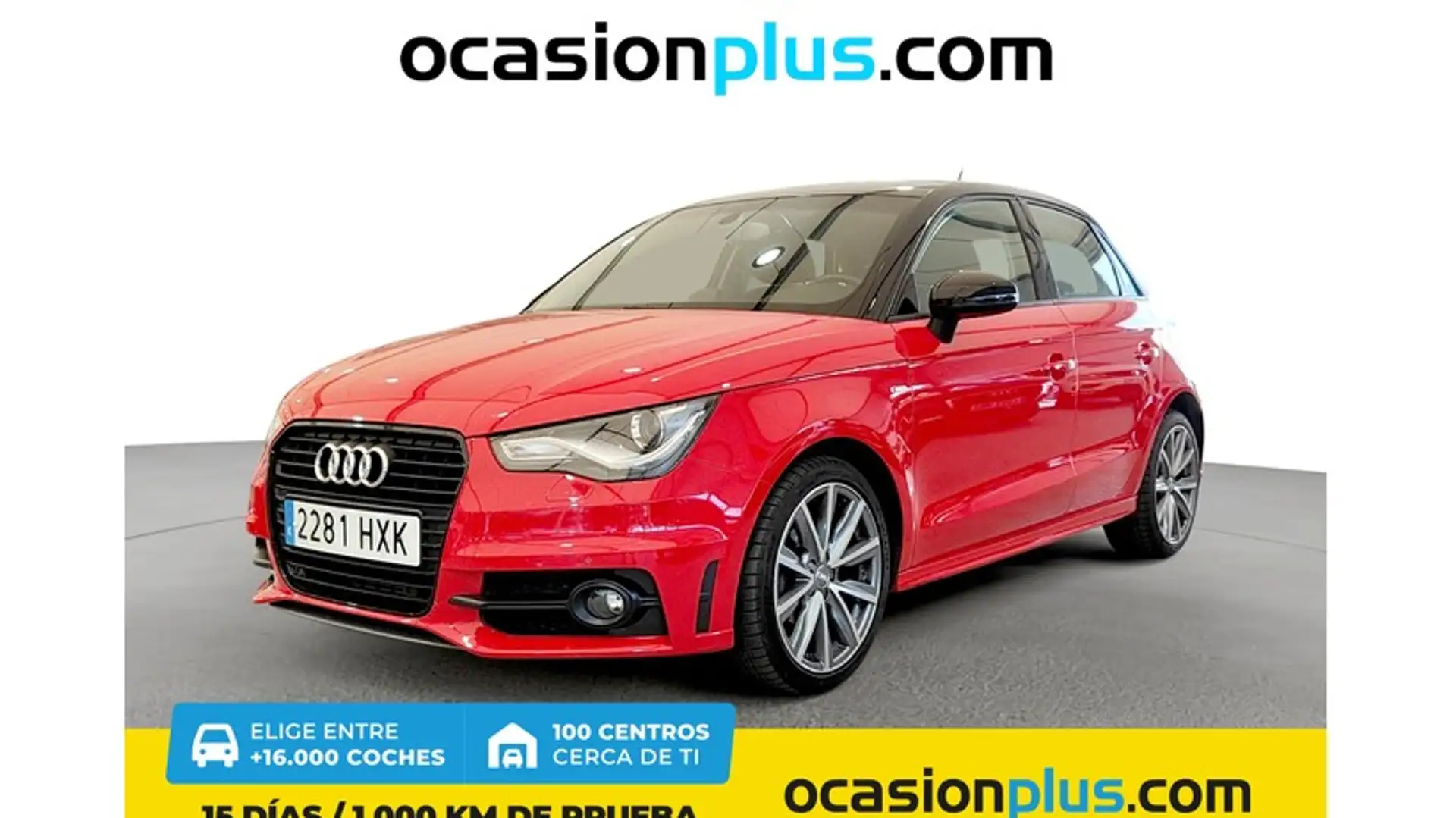Audi A1 Sportback 1.6TDI Adrenalin S-Tronic Rojo - 1