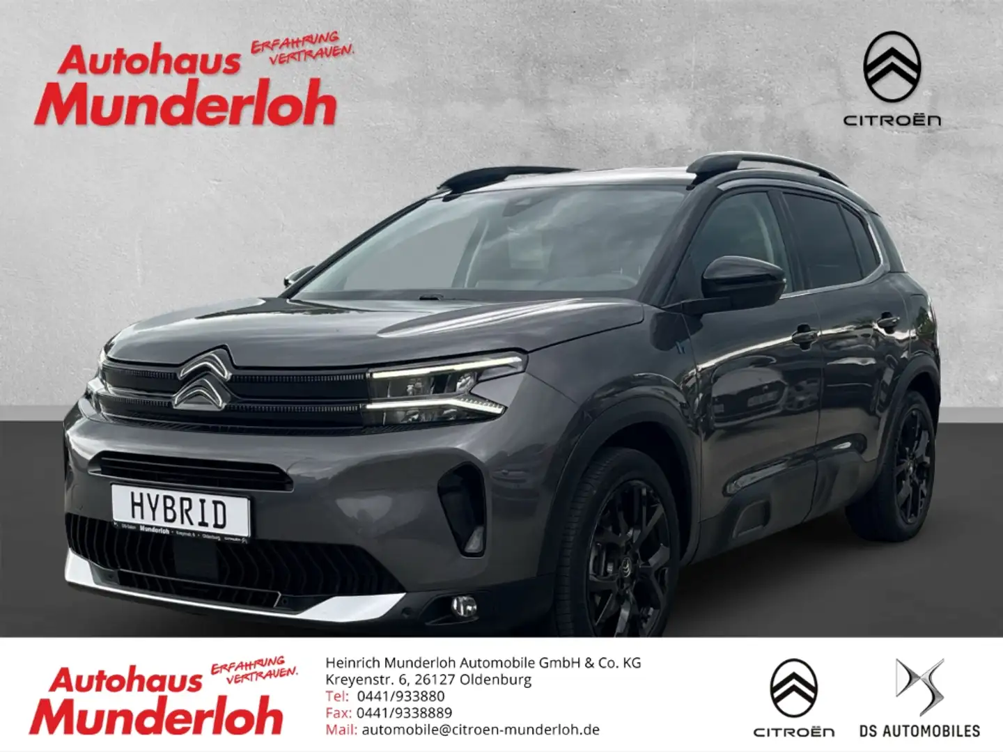 Citroen C5 Aircross Plug-In Hybrid 225 Shine Pack Leder 360 Kamera Grau - 1