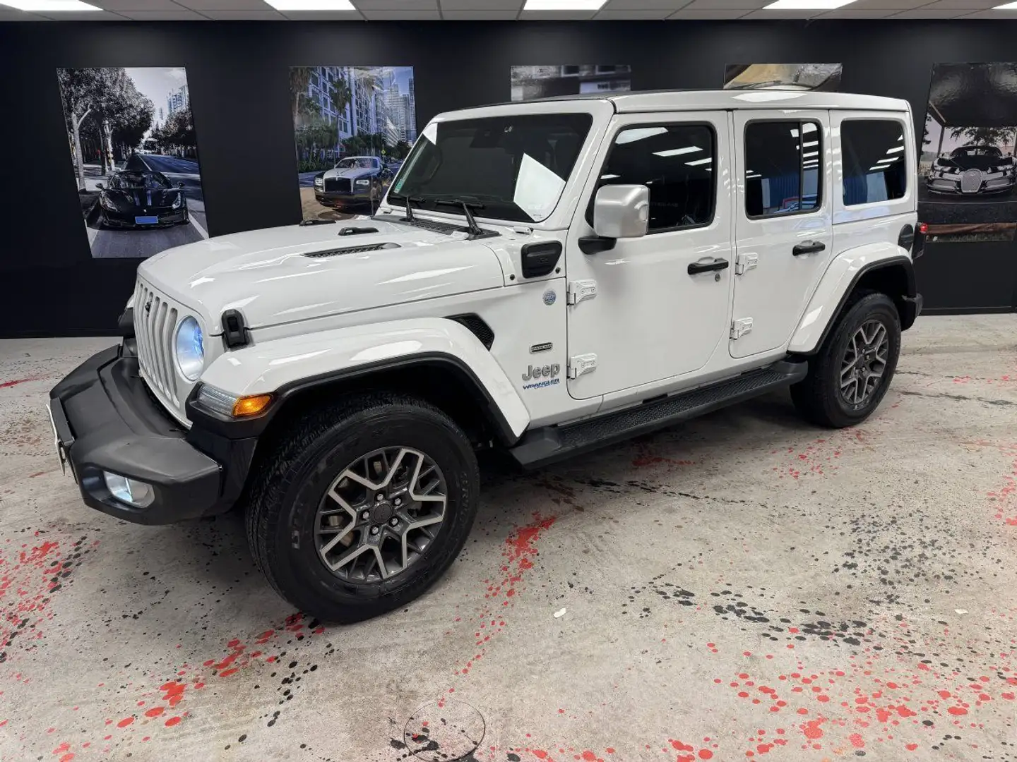 Jeep Wrangler Unlimited 2.0 T 380ch 4xe OVERLAND Blanc - 1
