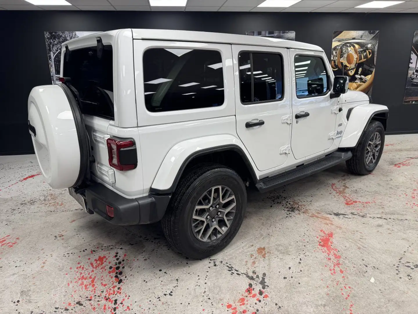 Jeep Wrangler Unlimited 2.0 T 380ch 4xe OVERLAND Blanc - 2