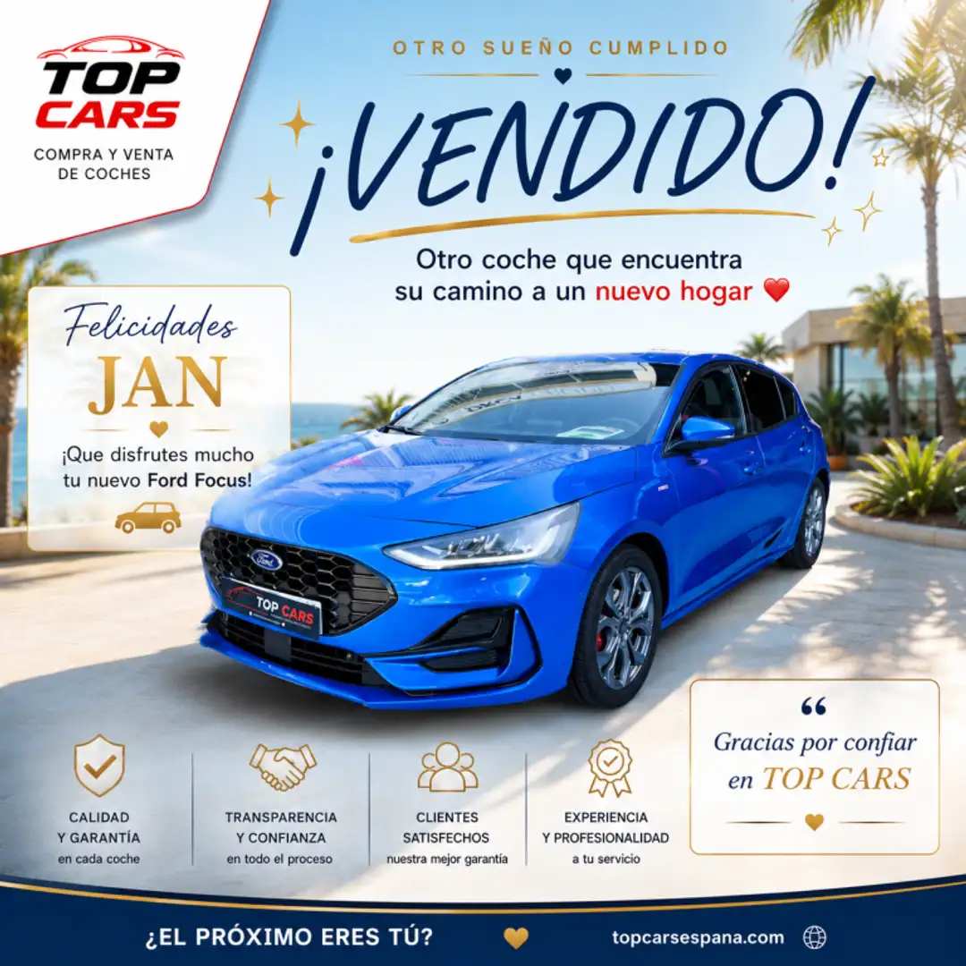Ford Focus 1.0 Ecoboost MHEV ST-Line Design SIP 125 Azul - 1