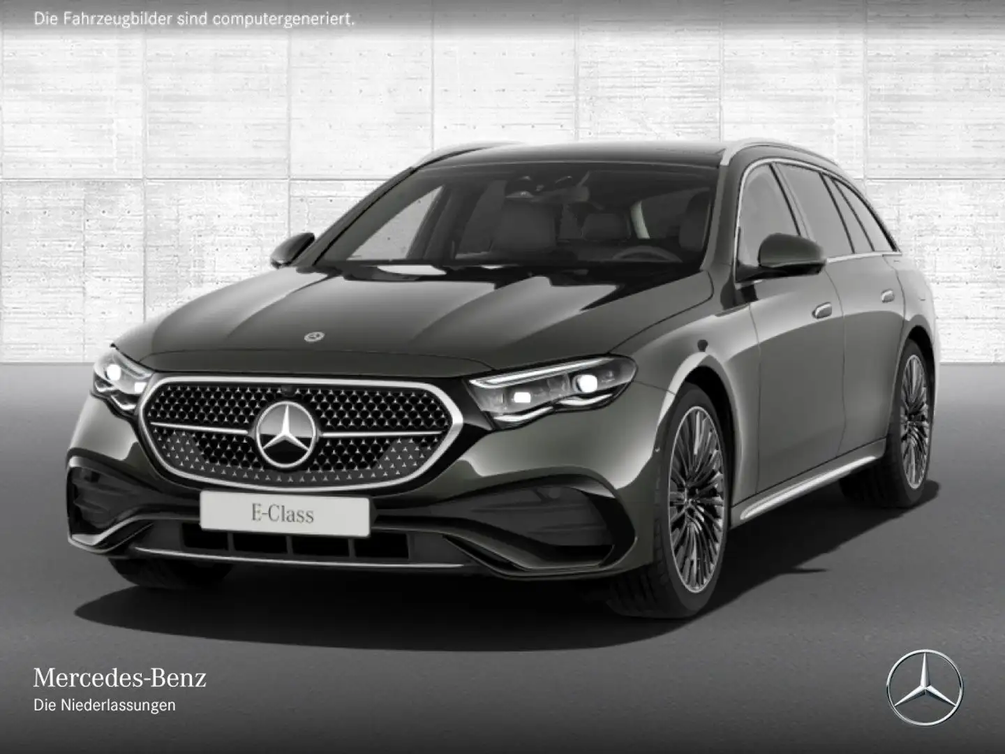 Mercedes-Benz E 300 de T AMG Fahrass Airmat Pano Burmester AHK Grau - 2