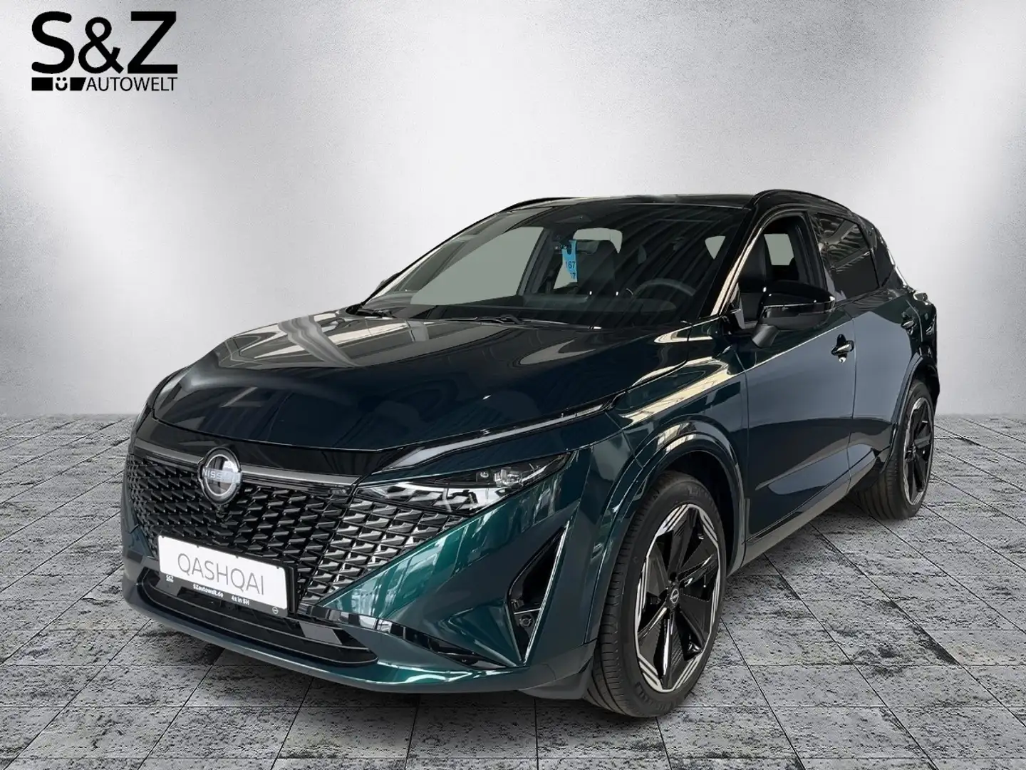 Nissan Qashqai N-DESIGN 140 PS Pano/Navi/PDC/SHZ Grün - 1