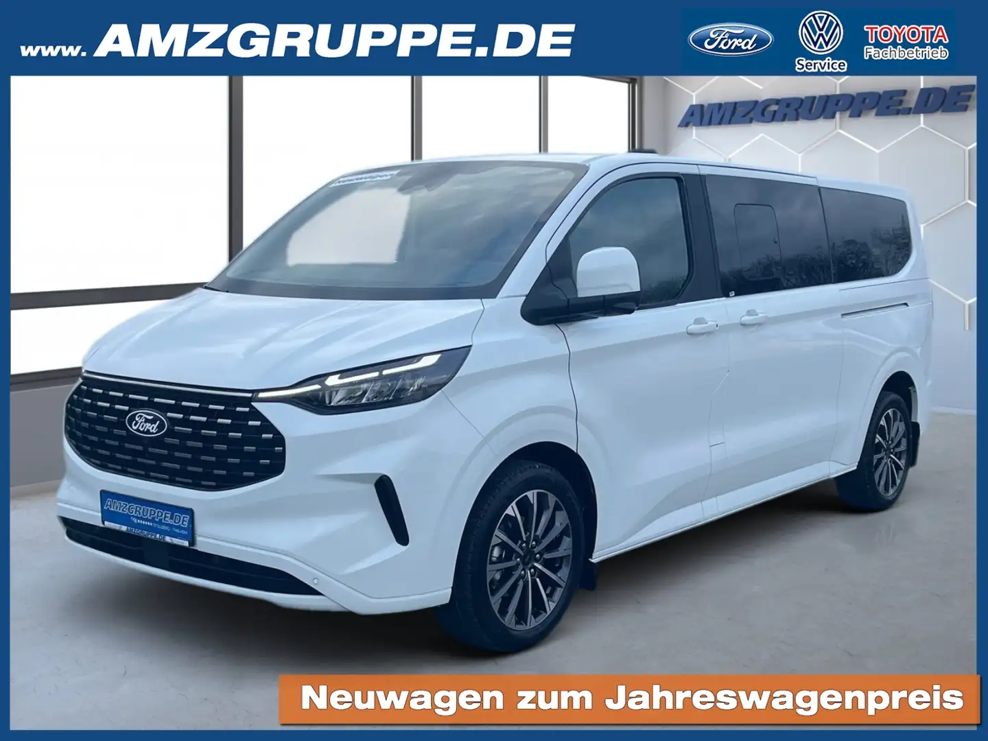 Ford Tourneo Custom Titanium X L2 4WD AT 5J.*Gar. AHK+Winterpak Weiß - 1