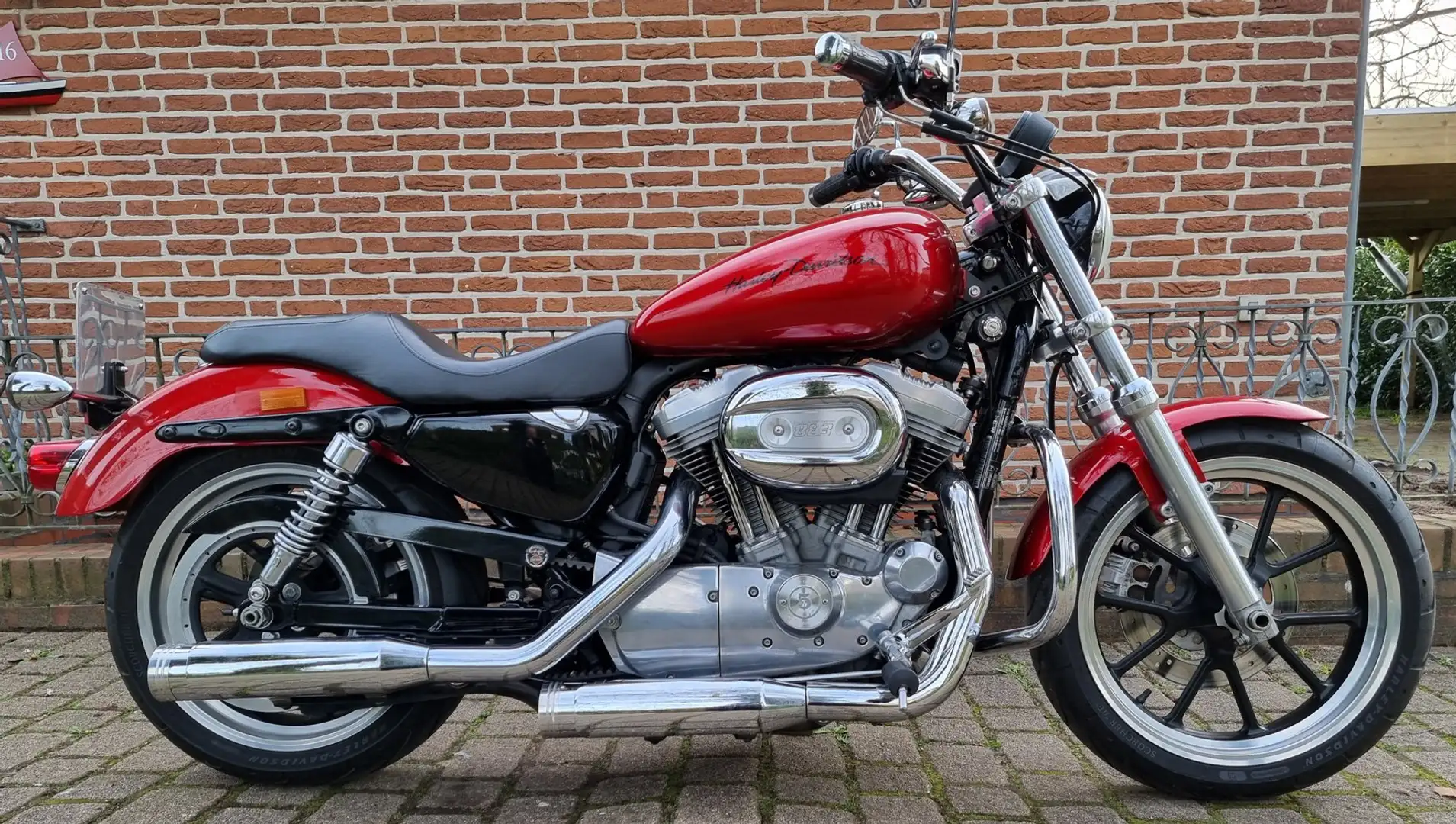 Harley-Davidson Sportster XL 883 SuperLow 48 PS / A2 geeignet Červená - 2