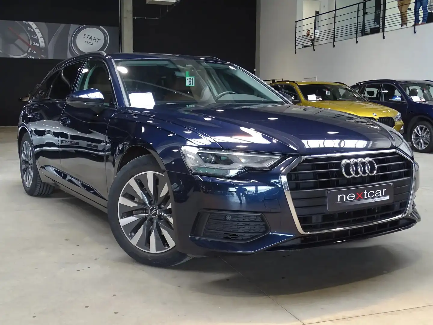 Audi A6 35TDi Avant STronic CUIR-LED-NAVI-ATTELAGE-PARKING Bleu - 2