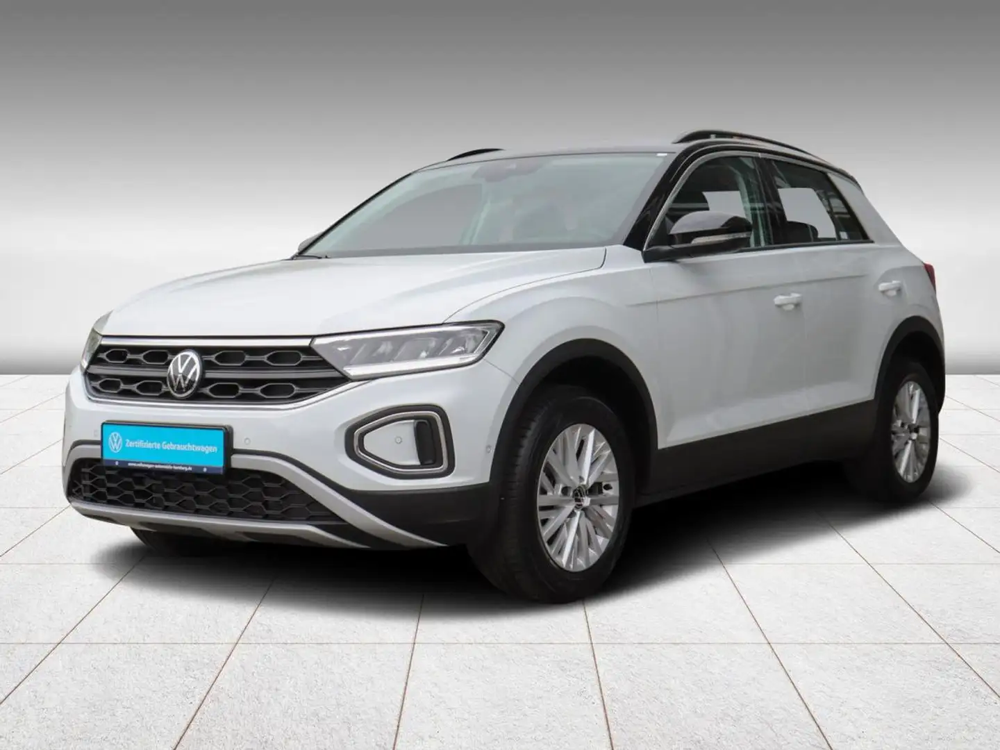 Volkswagen T-Roc 1.0 TSI Life Standhzg Navi CarPlay Sitzhzg Weiß - 1