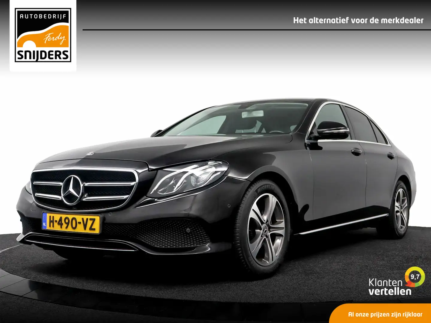Mercedes-Benz E 200 Premium - RIJKLAAR | DAB+ | NAVI | Camera | Cruise Zwart - 1