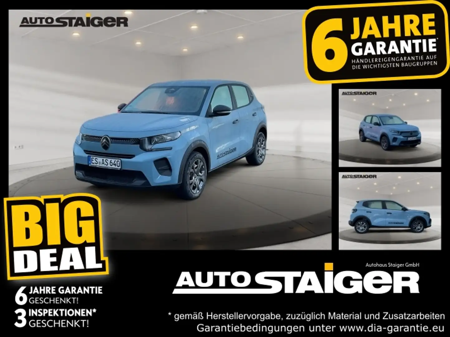 Citroen C3 1.2 PureTech00 YOU Turbo PDC+SpurH Bleu - 1