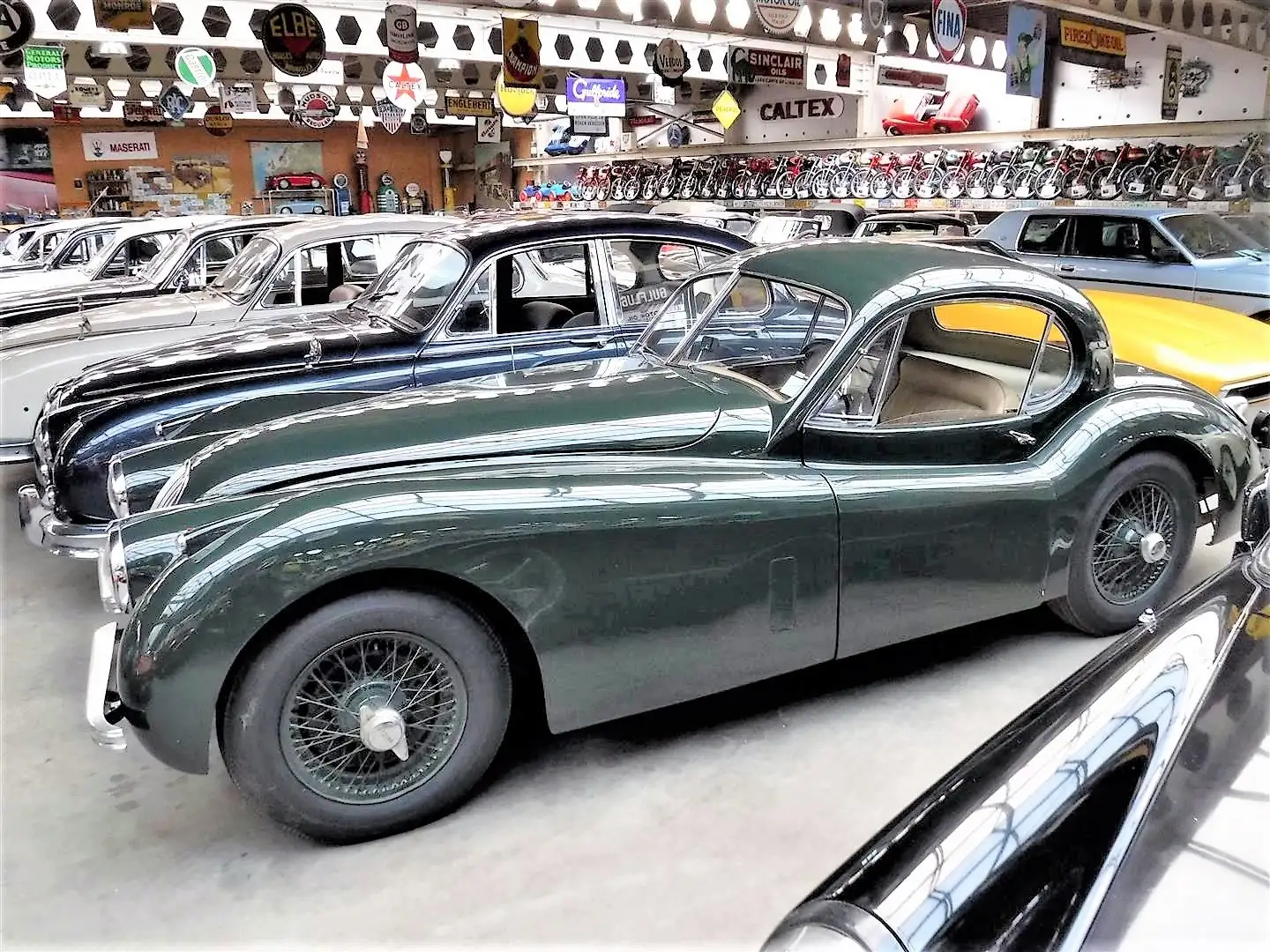 Jaguar XK 120 zelena - 2