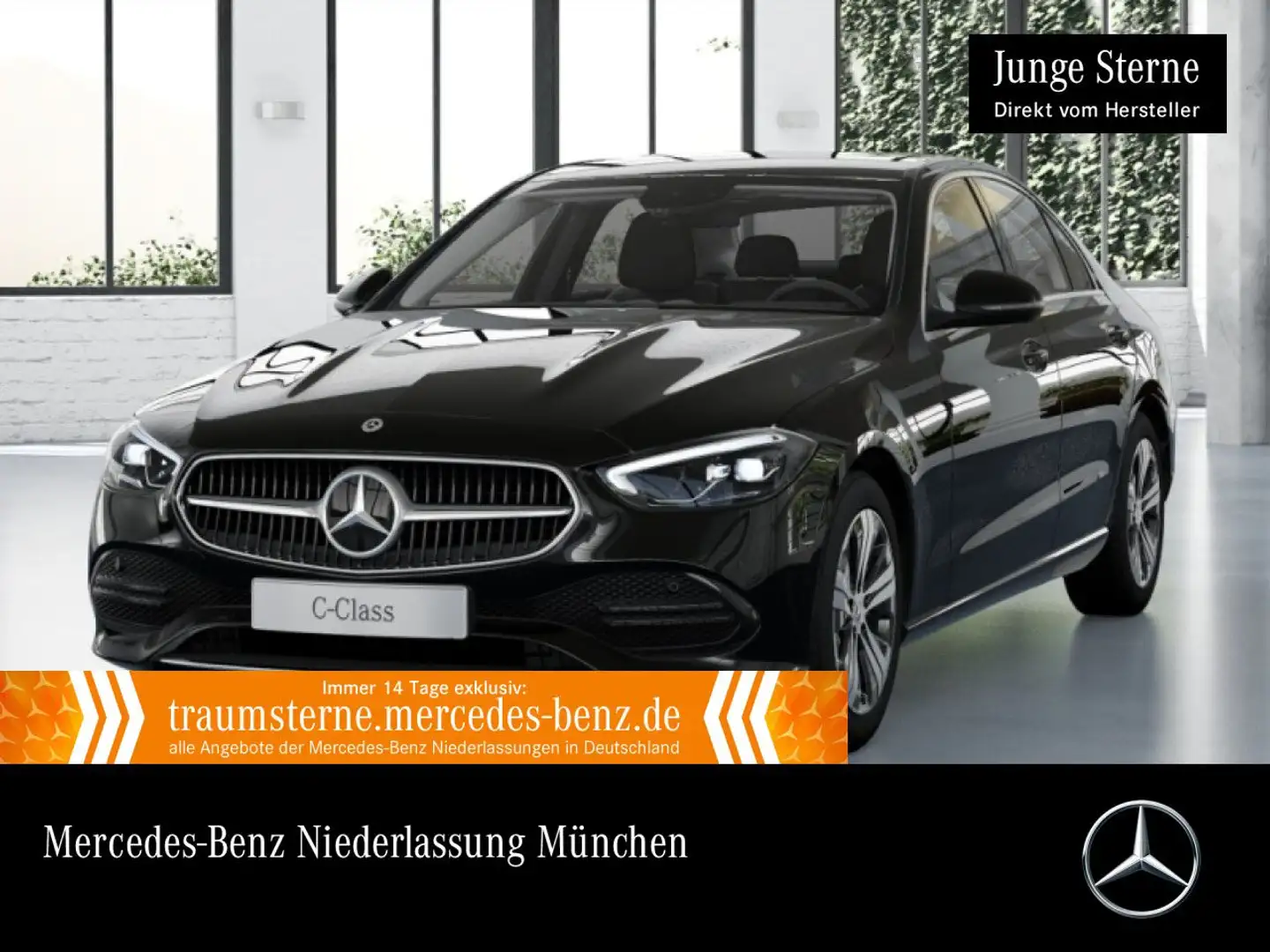 Mercedes-Benz C 220 d AVANTG+LED+KAMERA+TOTW+KEYLESS+9G Schwarz - 1