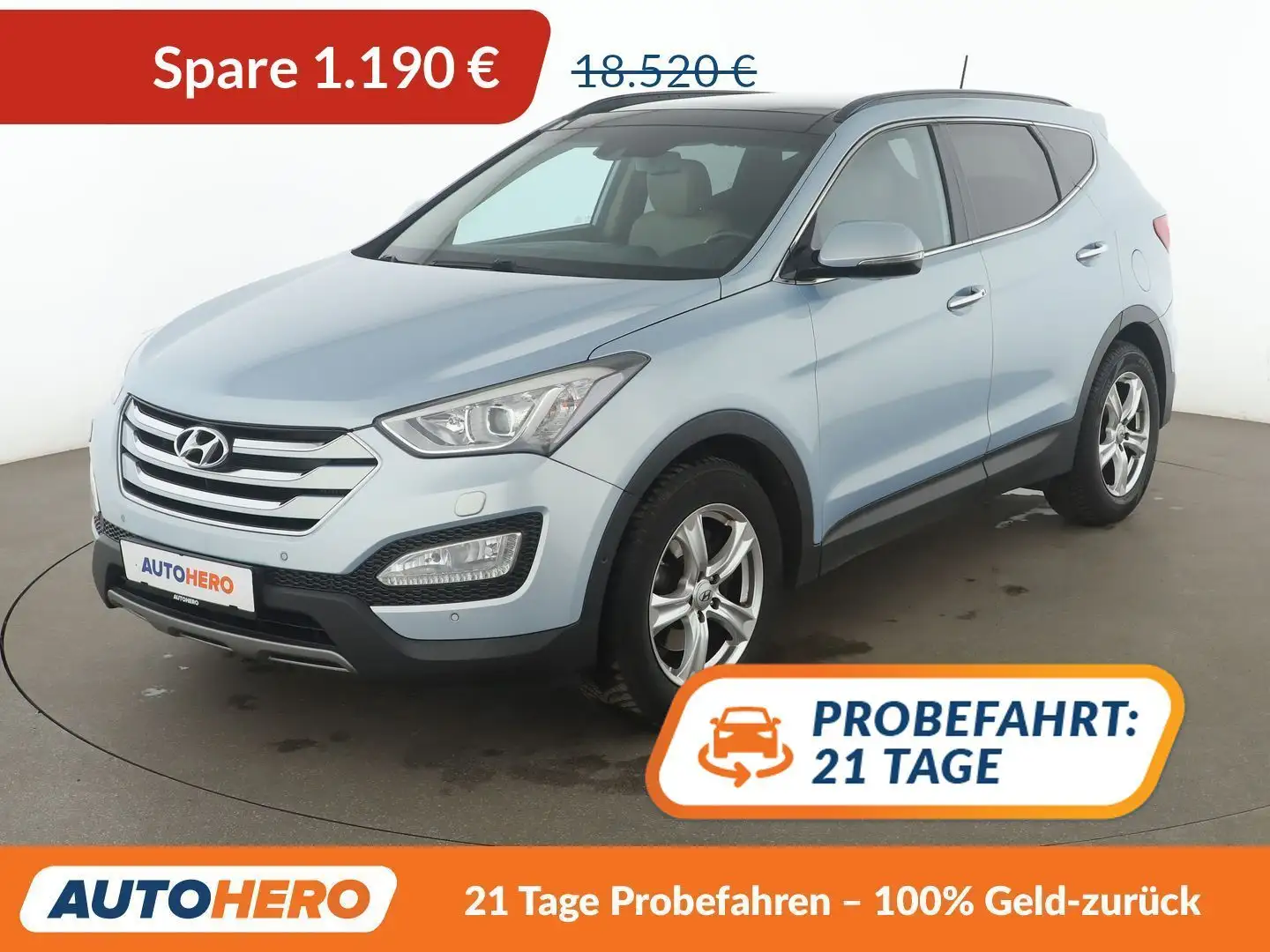 Hyundai SANTA FE 2.2 CRDi Premium 4WD Aut*NAVI*XENON*TEMPO*CAM* Blau - 1