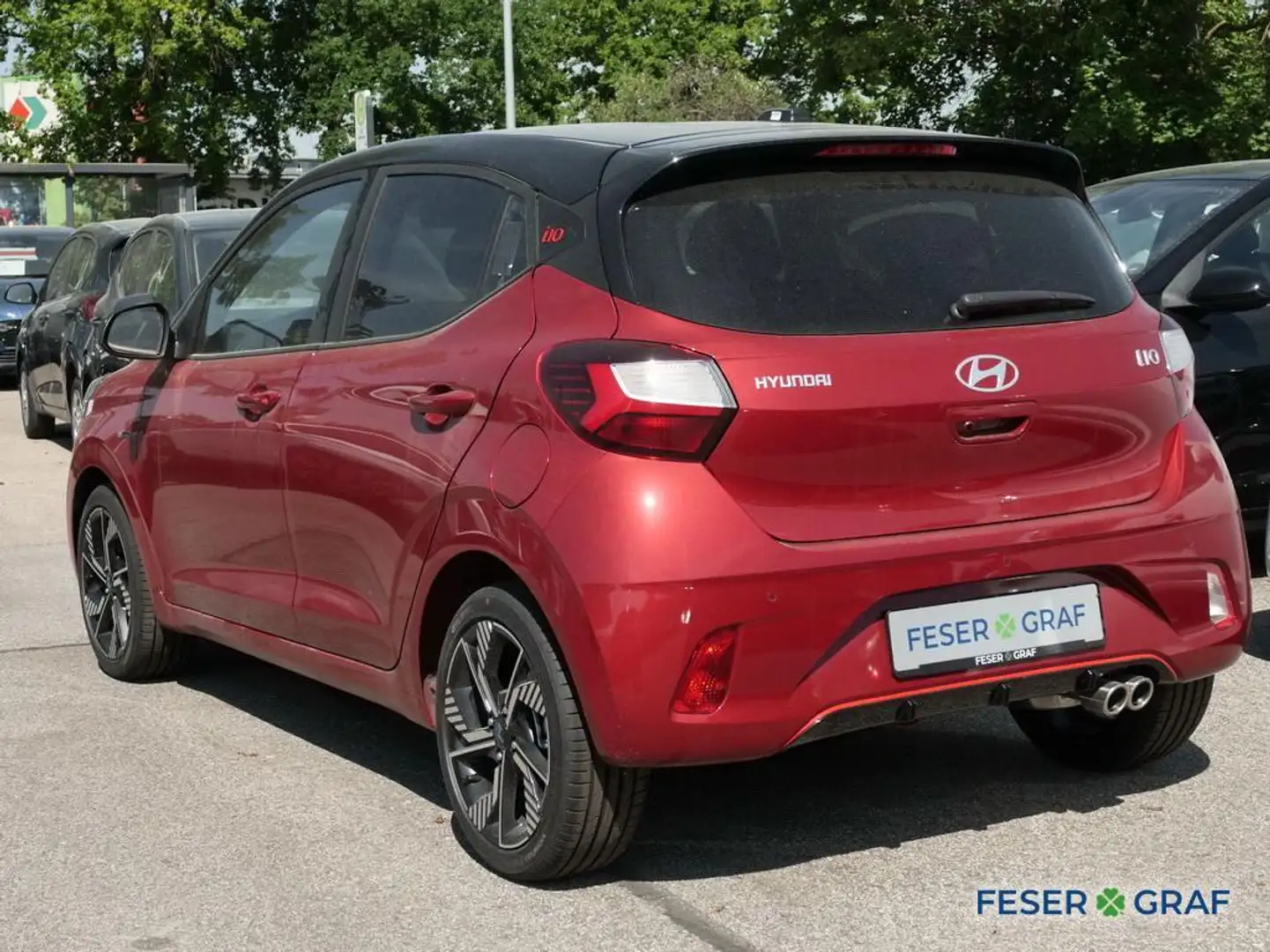 Hyundai i10 N-LINE NAVI KAMERA SHZ LHZ LED-TFL CARPLAY Rojo - 2