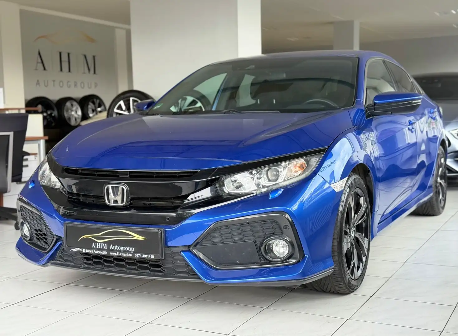 Honda Civic 1.0 VTEC Elegance Aut./ACC/VirtC/RCam/Navi Blau - 1