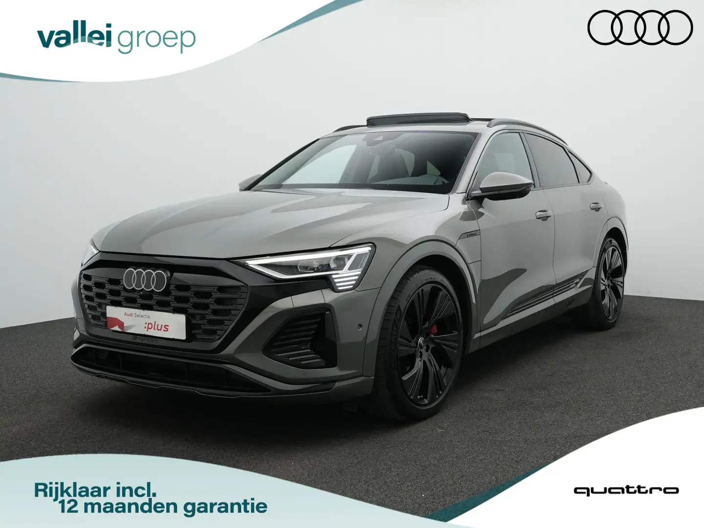 Audi Q8 e-tron Sportback 55 quattro S-Line 115 kWh 408 pk | Panor Gris - 1