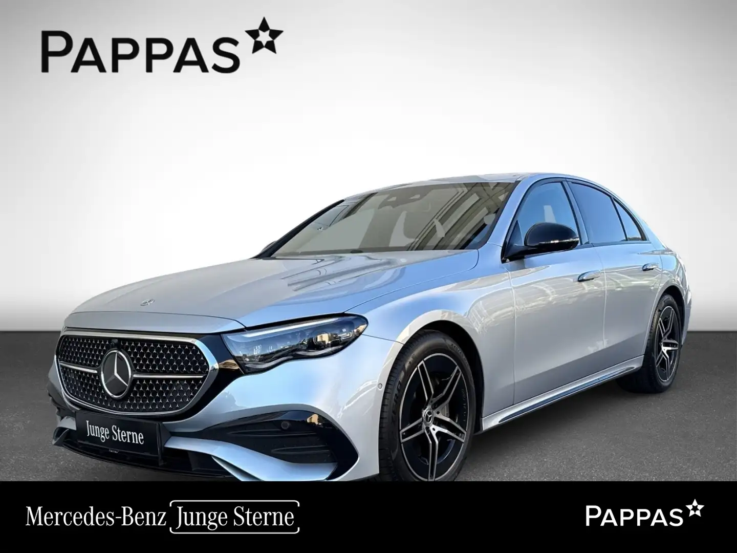Mercedes-Benz E 200 4MATIC Limousine Totw LED Distr PTS Cam Silber - 1