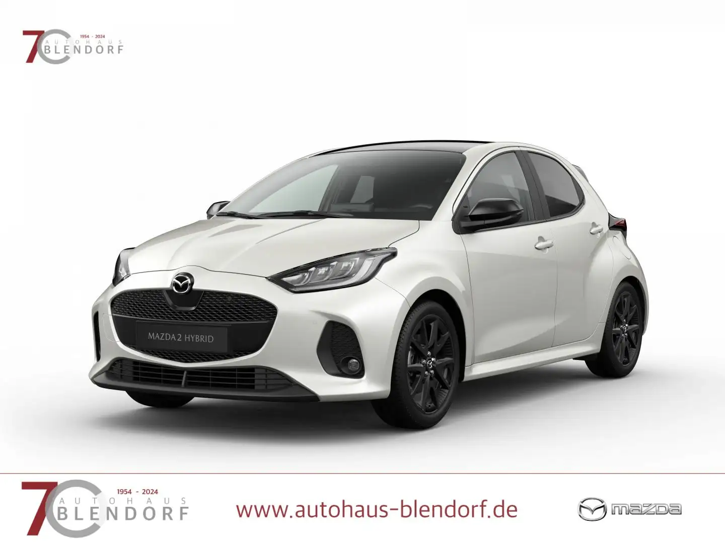 Mazda 2 Hybrid Homura Plus VOLLAUSSTATTUNG! Weiß - 1