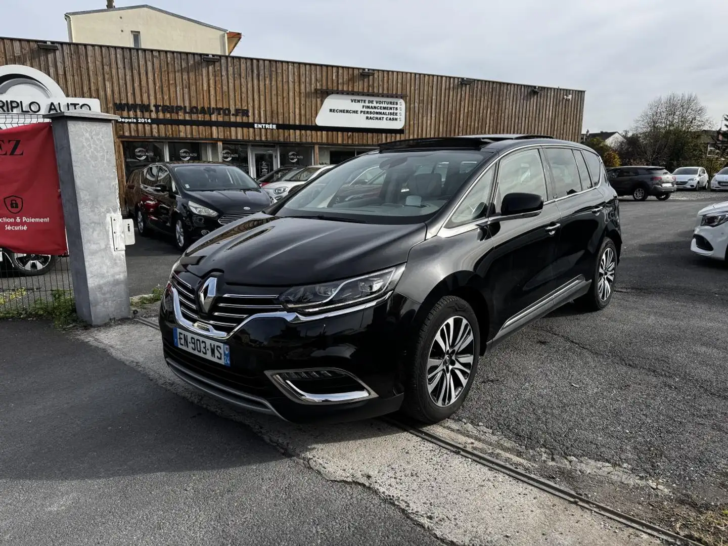 Renault Espace 1.6 Energy dCi - 160 Bva Initiale Paris Gps + Clim + Camera AR Zwart - 1