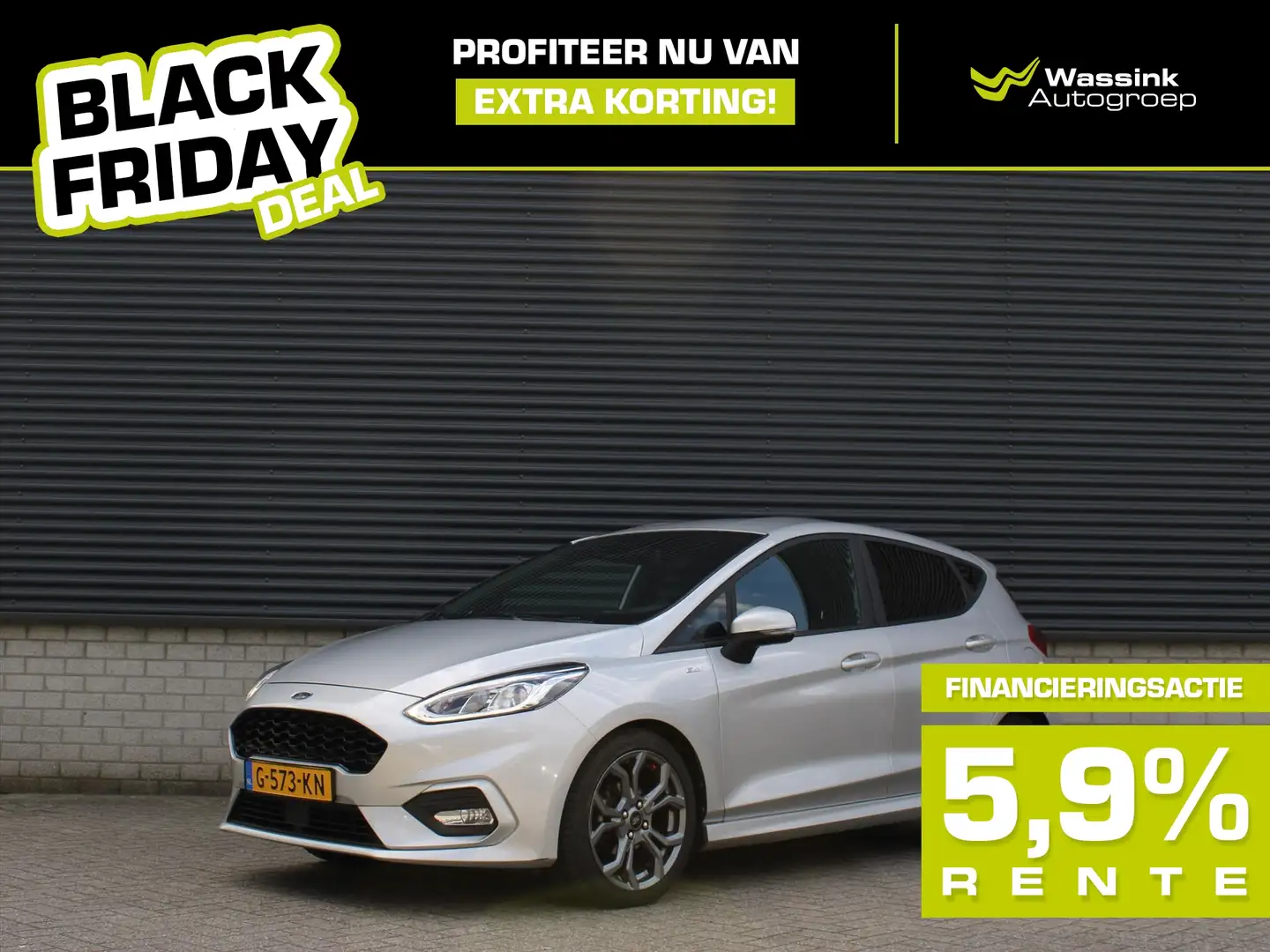 Ford Fiesta BLACK FRIDAY DEAL I 5-deurs ST-Line 100pk I Cruise Gris - 1